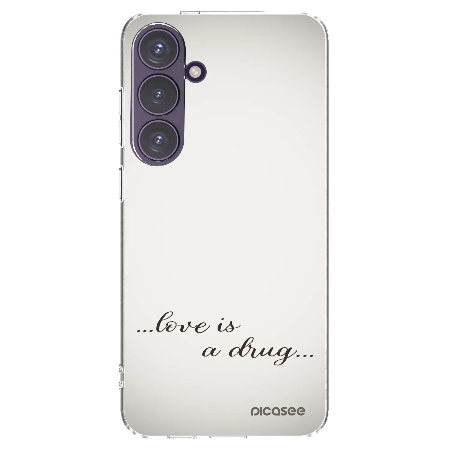 Picasee διαφανής θήκη σιλικόνης Samsung Galaxy S24+ S926B 5G - Love is a drug