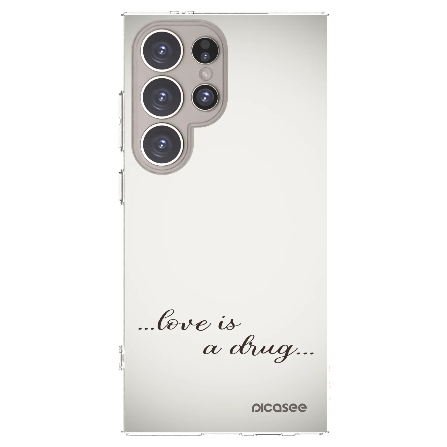 Picasee διαφανής θήκη σιλικόνης Samsung Galaxy S24 Ultra S928B 5G - Love is a drug