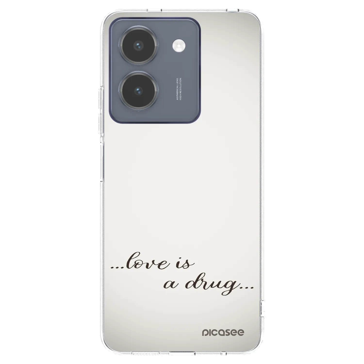 Picasee διαφανής θήκη σιλικόνης Vivo Y36 4G - Love is a drug