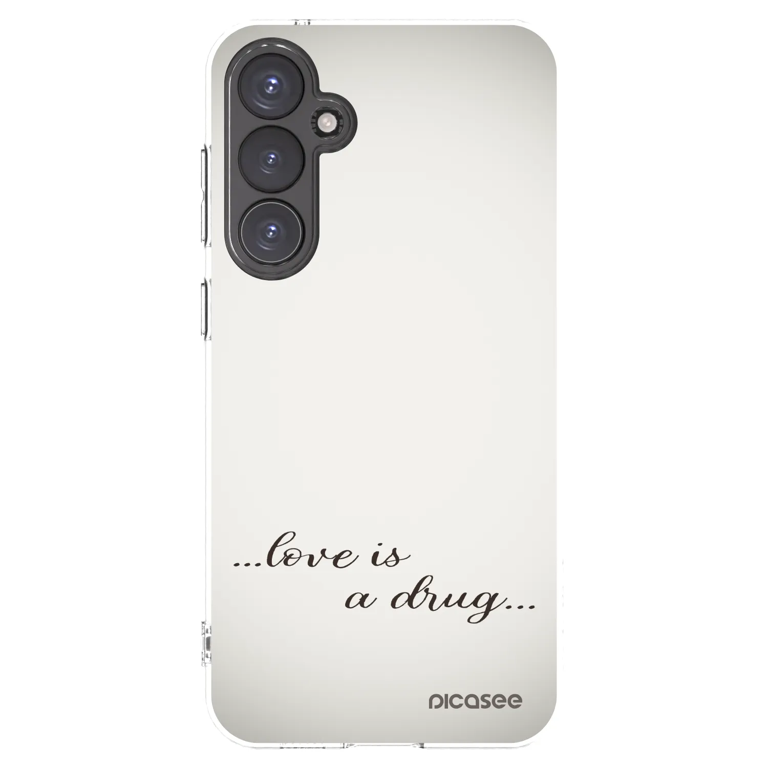 Picasee διαφανής θήκη σιλικόνης Samsung Galaxy S23 FE S711B - Love is a drug