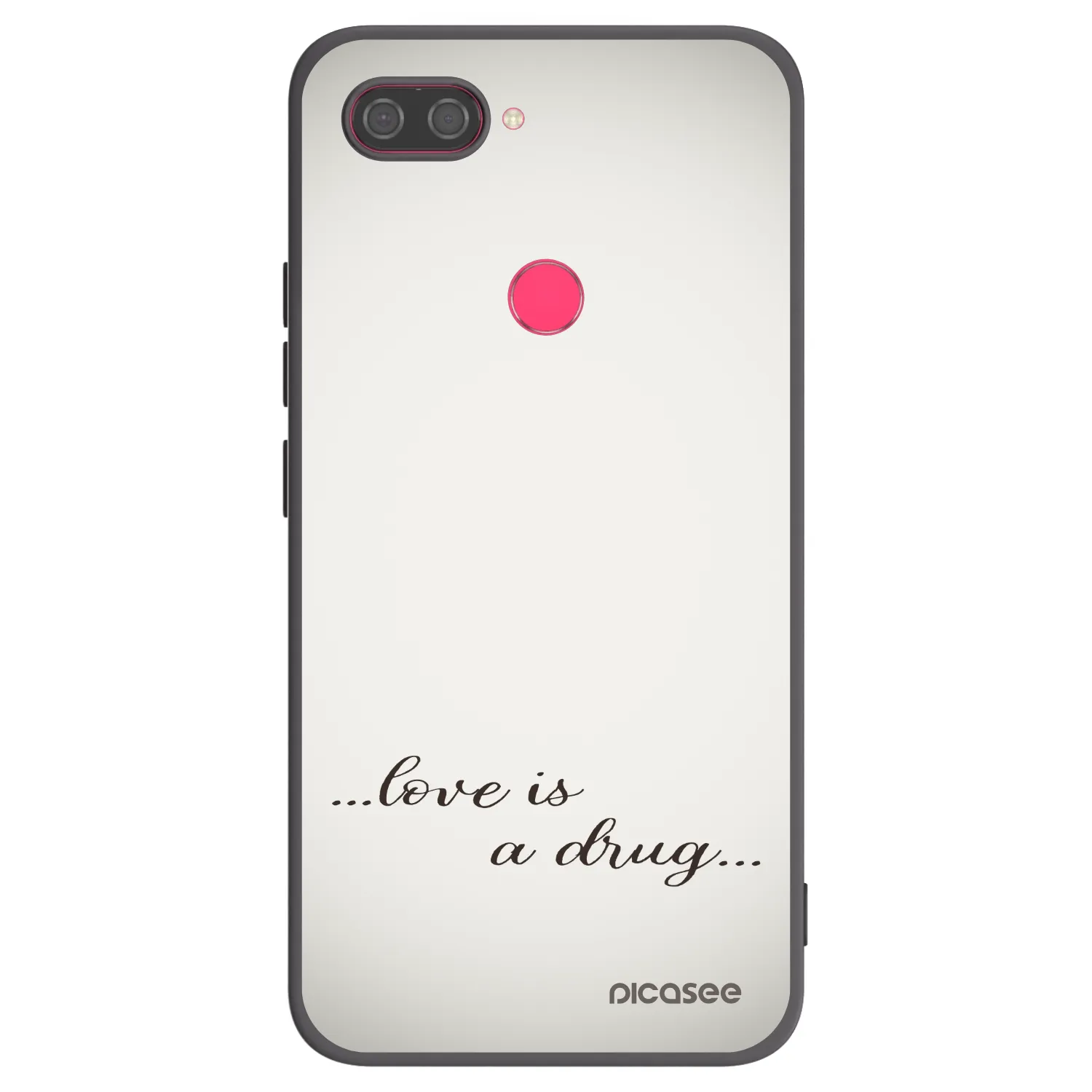 Picasee Μαύρη θήκη σιλικόνης για Xiaomi Mi 8 Lite - Love is a drug