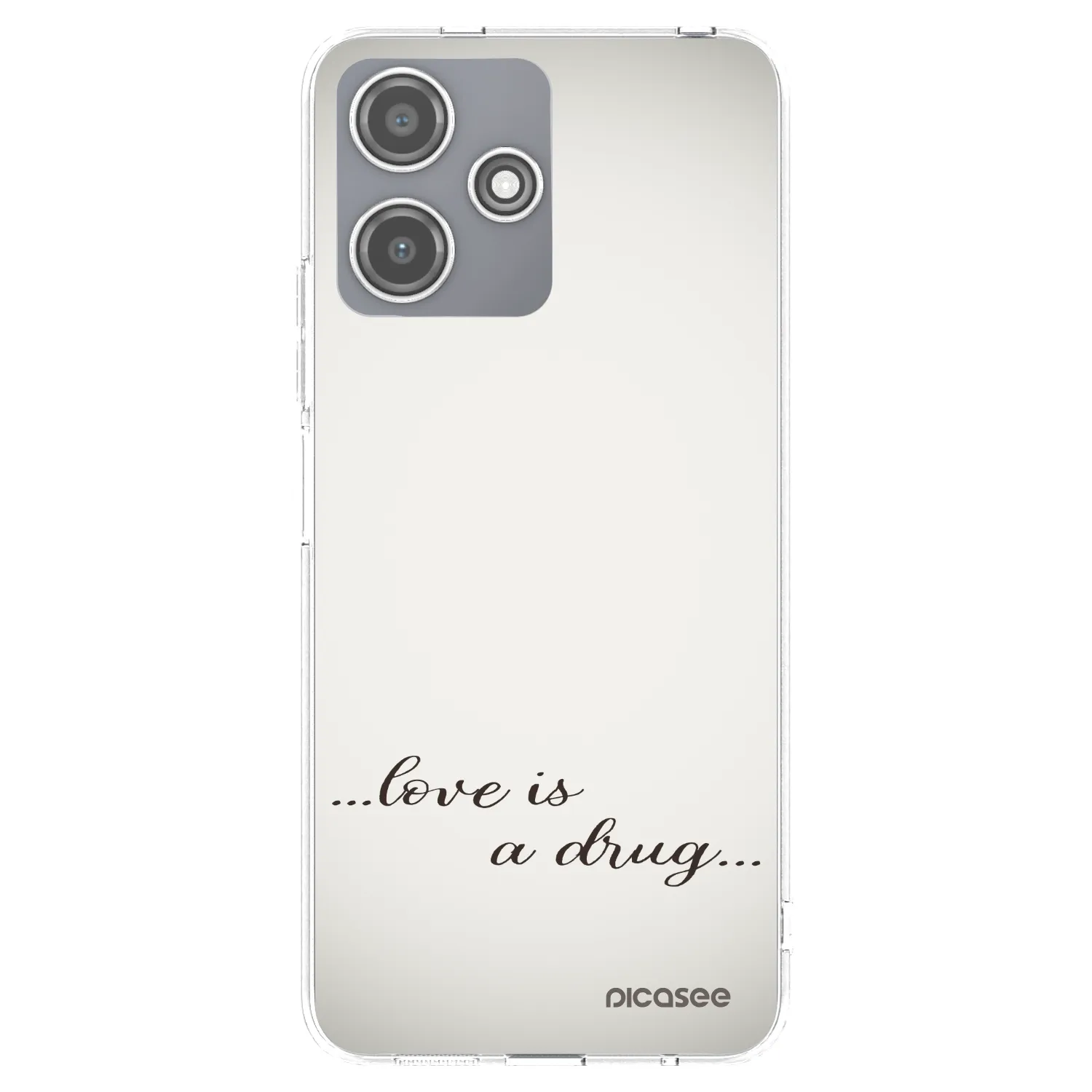 Picasee διαφανής θήκη σιλικόνης Xiaomi Redmi 12 5G - Love is a drug