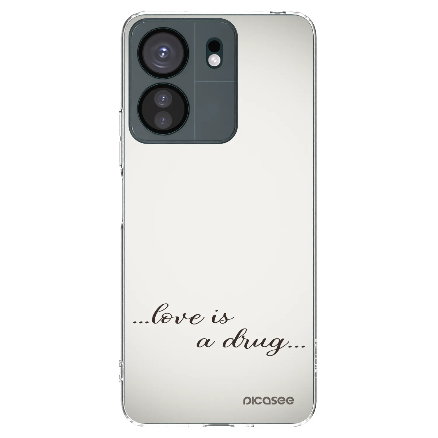Picasee διαφανής θήκη σιλικόνης Xiaomi Redmi 13C 4G - Love is a drug