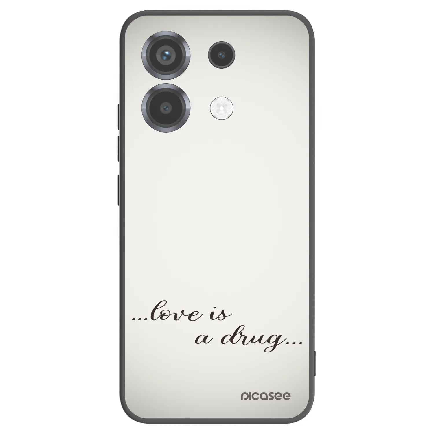 Picasee Μαύρη θήκη σιλικόνης για Xiaomi Poco X6 - Love is a drug
