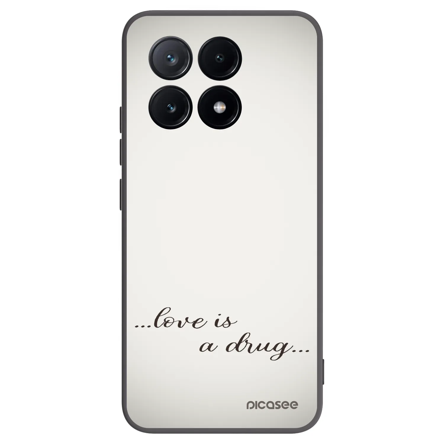 Picasee Μαύρη θήκη σιλικόνης για Xiaomi Poco X6 Pro - Love is a drug