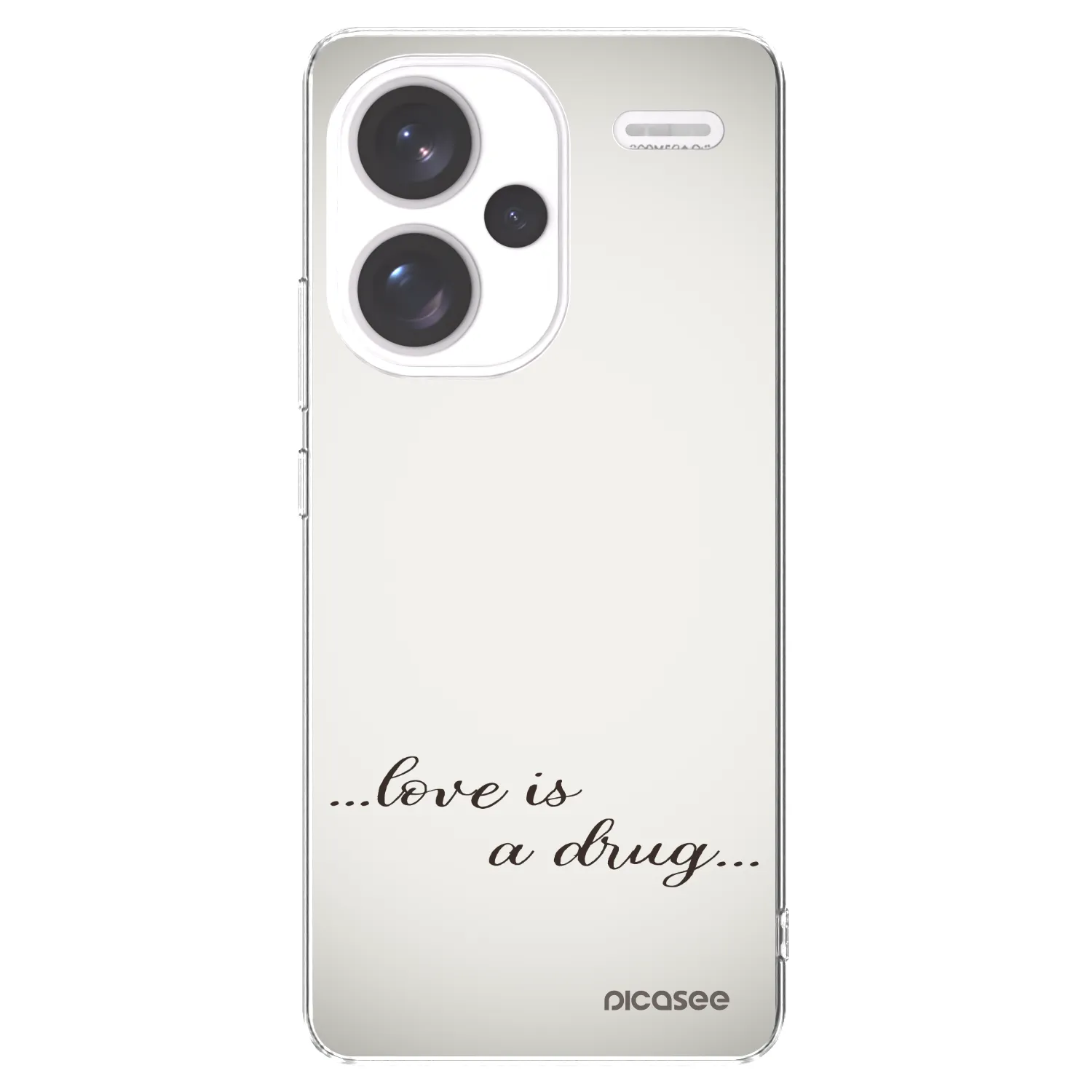 Picasee διαφανής θήκη σιλικόνης Xiaomi Redmi Note 13 Pro+ 5G - Love is a drug