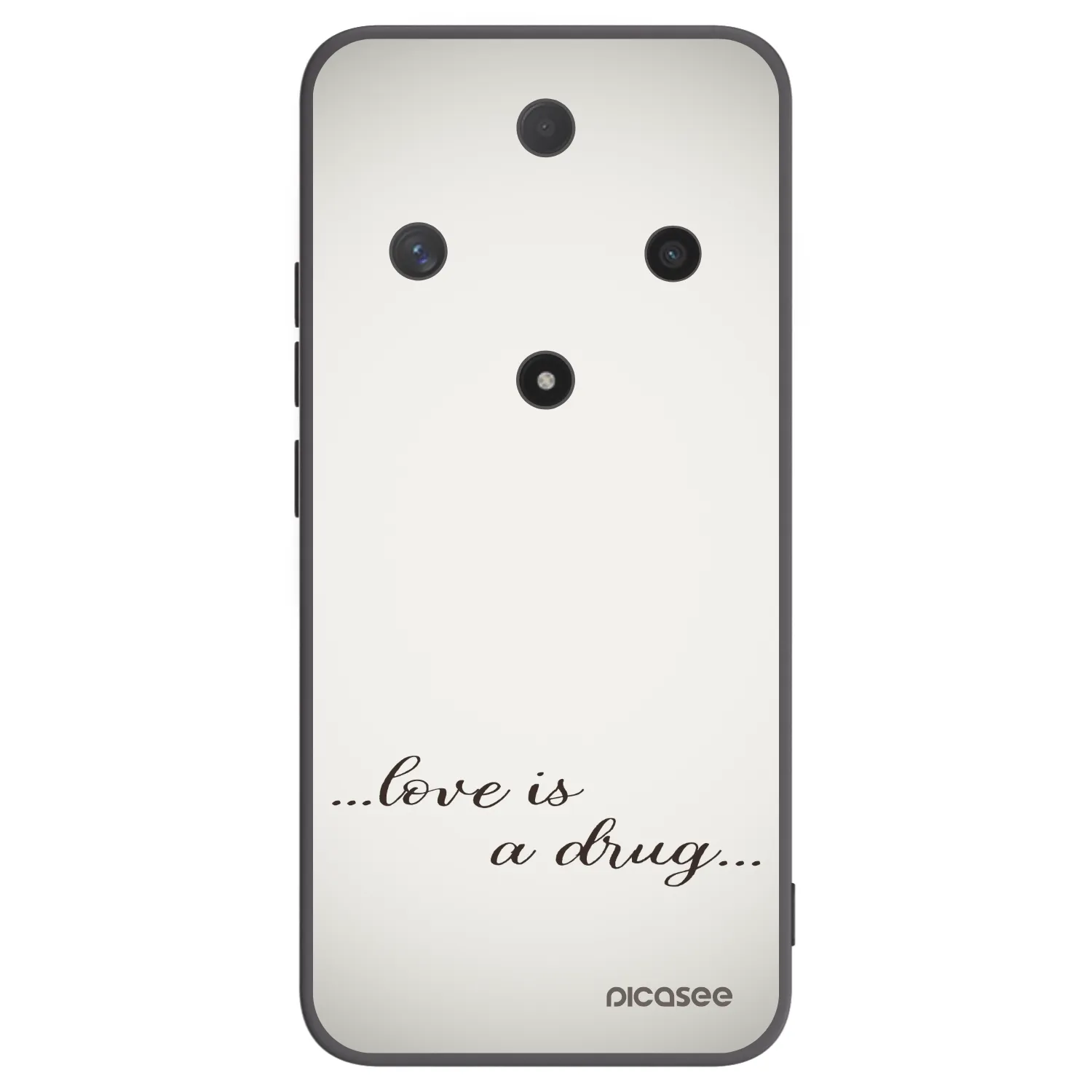Picasee Μαύρη θήκη σιλικόνης για Honor Magic6 Lite 5G - Love is a drug