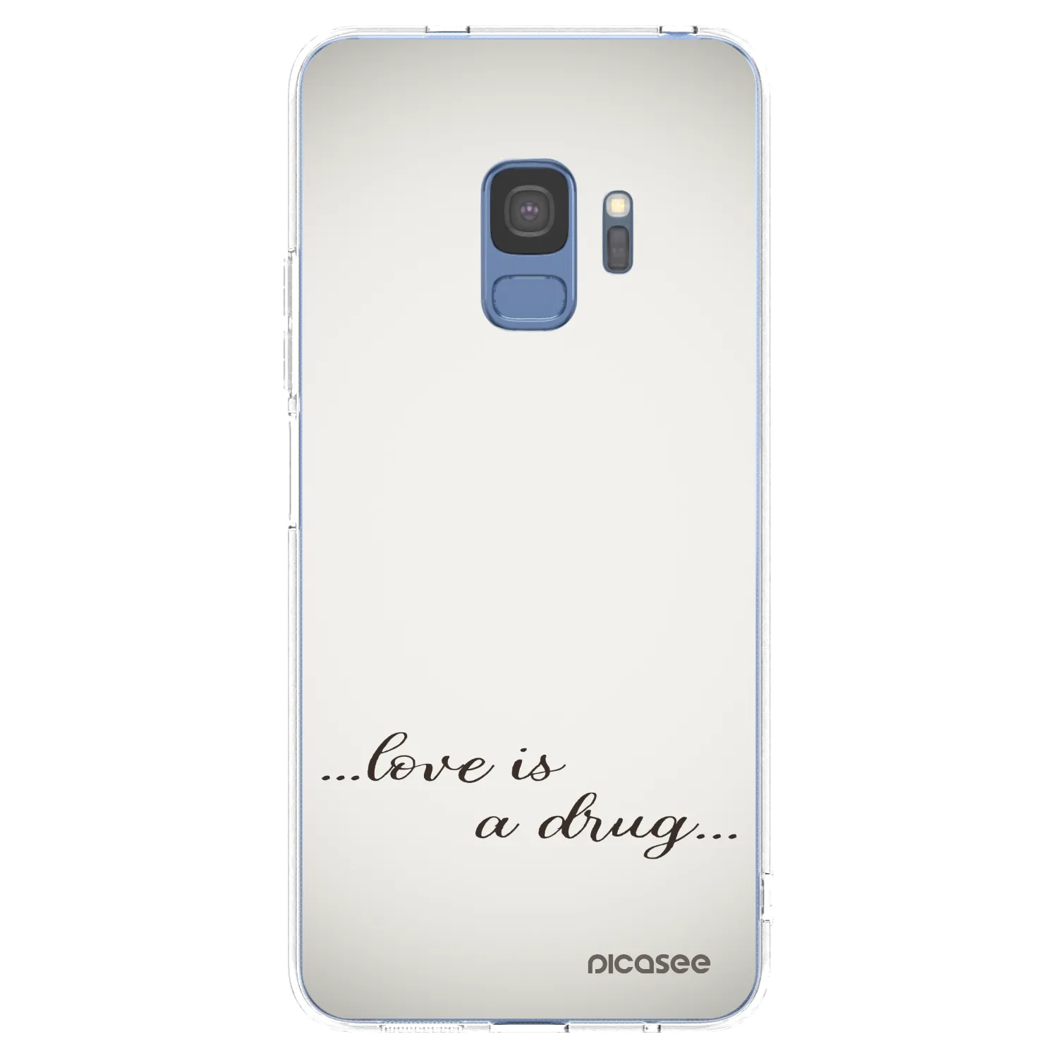 Picasee διαφανής θήκη σιλικόνης Samsung Galaxy S9 G960F - Love is a drug