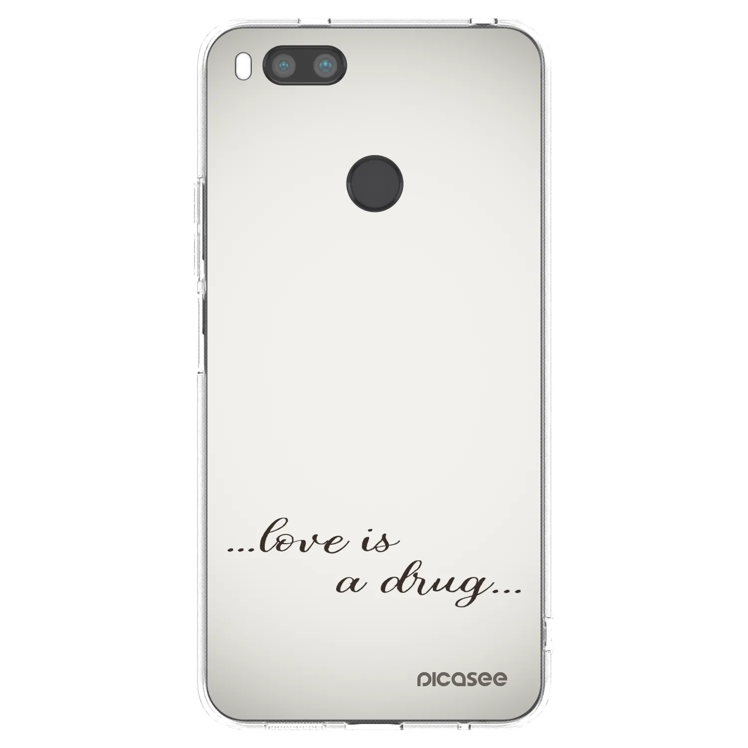 Picasee διαφανής θήκη σιλικόνης Xiaomi Mi A1 Global - Love is a drug