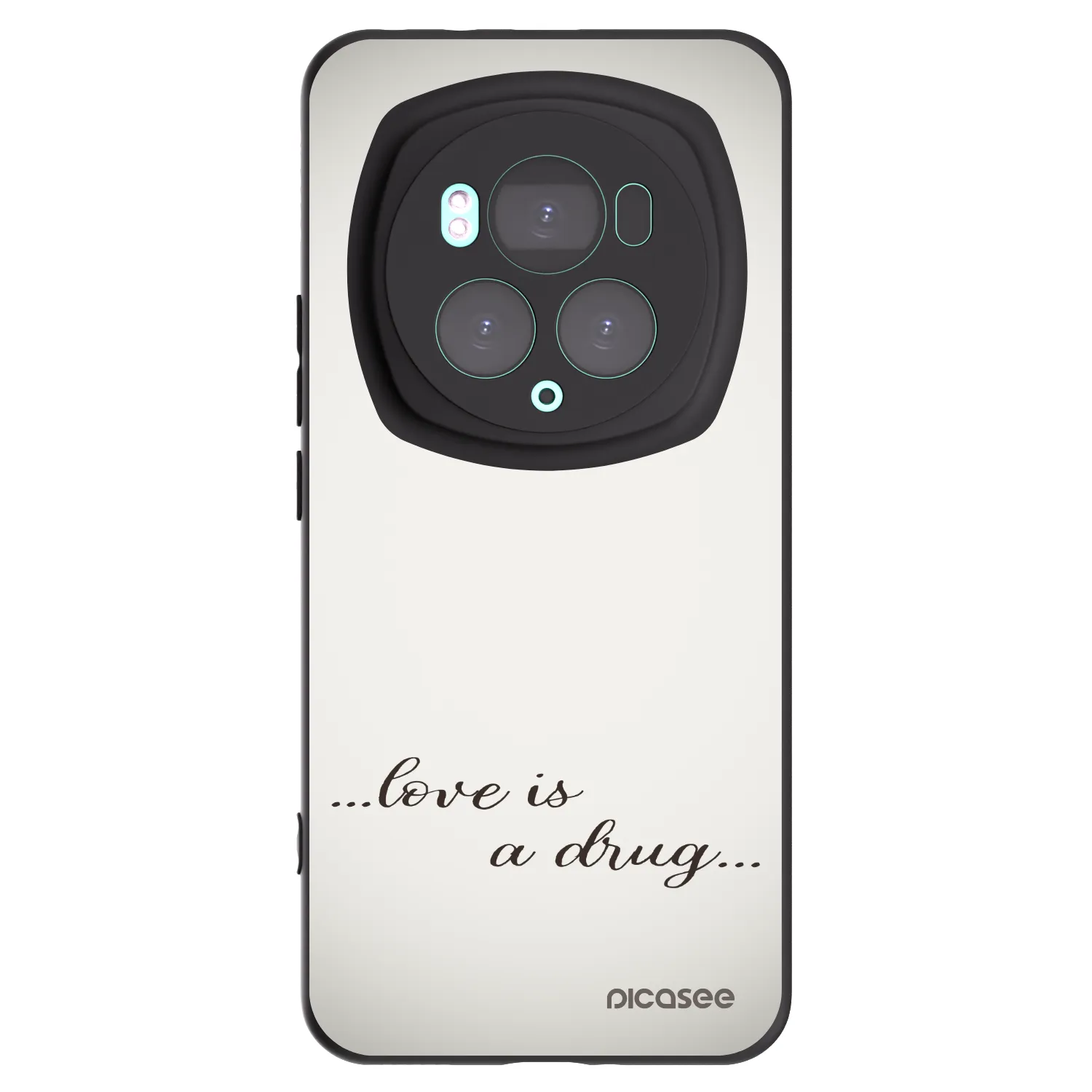 Picasee Μαύρη θήκη σιλικόνης για Honor Magic6 Pro - Love is a drug