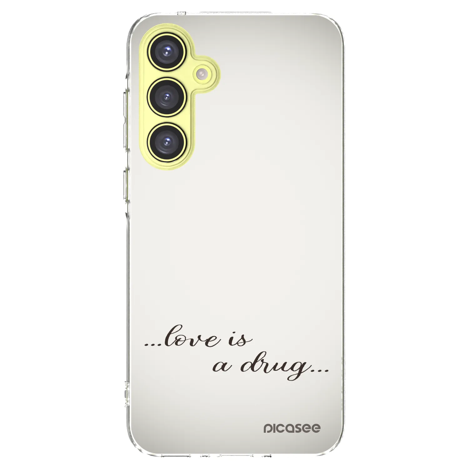 Picasee διαφανής θήκη σιλικόνης Samsung Galaxy A35 5G A356B - Love is a drug