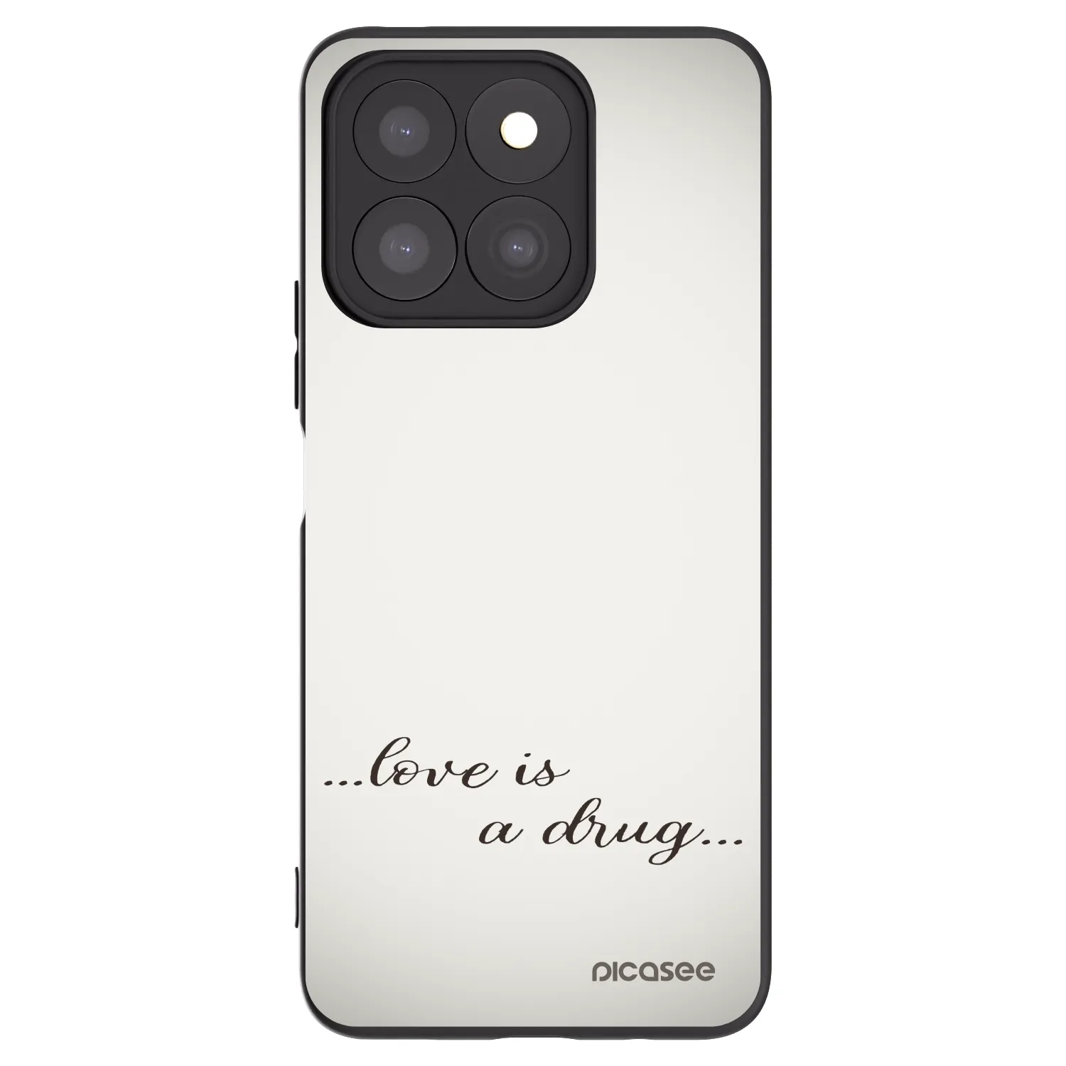 Picasee Μαύρη θήκη σιλικόνης για Honor X8b - Love is a drug