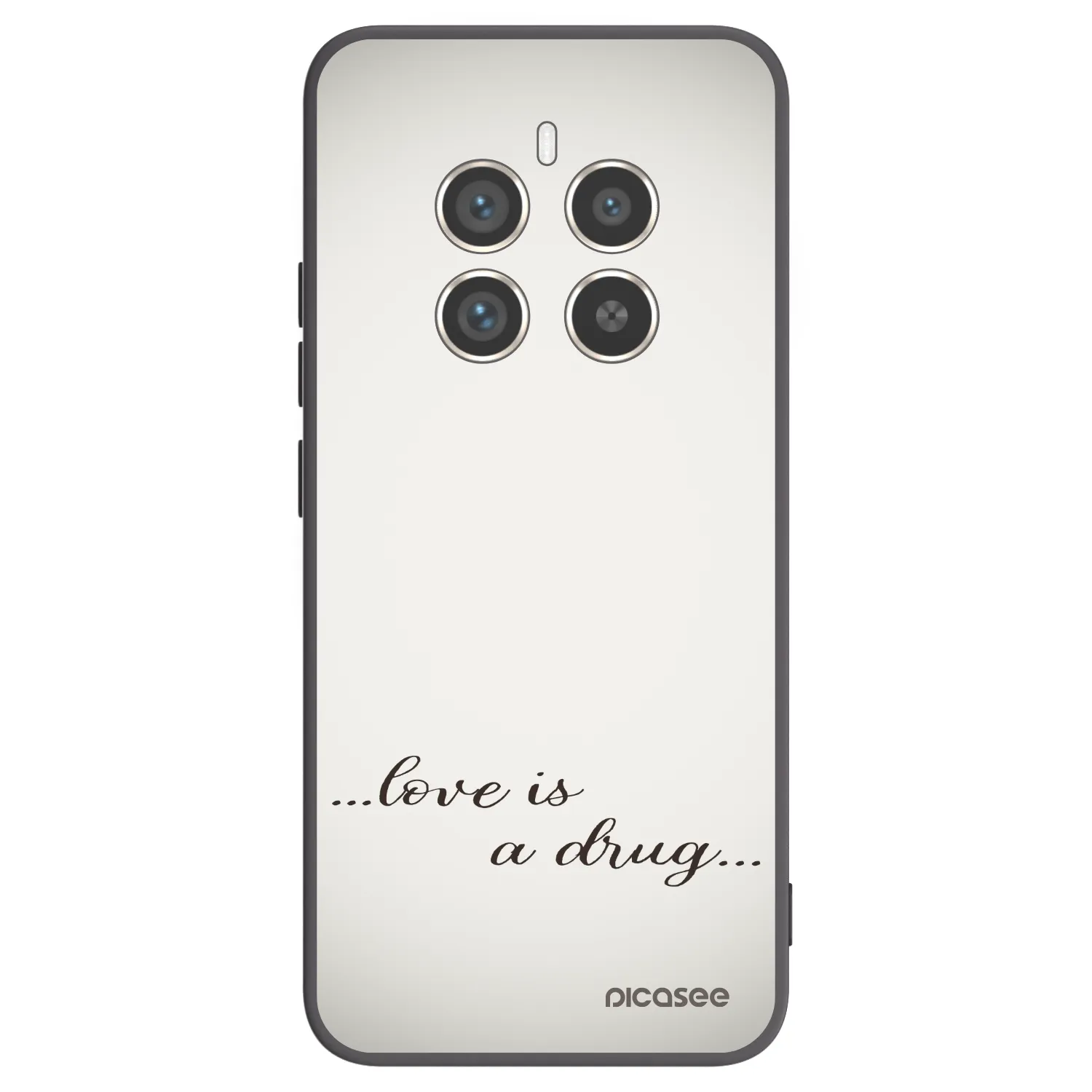 Picasee Μαύρη θήκη σιλικόνης για Realme 12 Pro 5G - Love is a drug