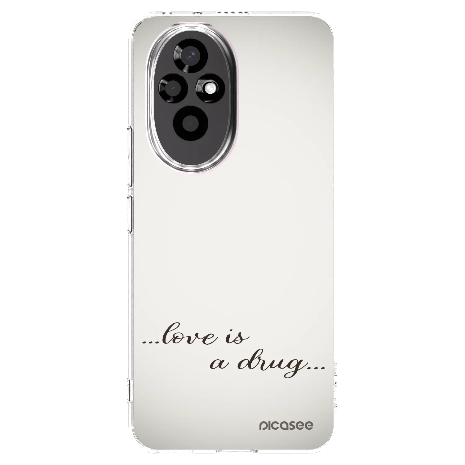 Picasee διαφανής θήκη σιλικόνης Honor 200 5G - Love is a drug