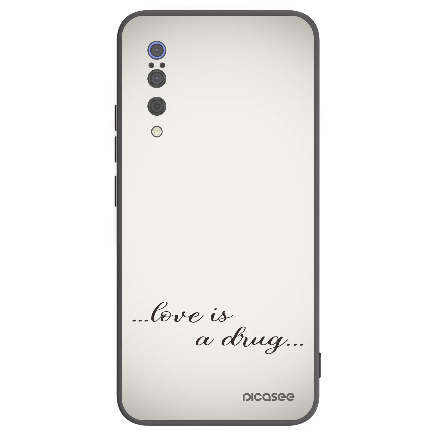 Picasee Μαύρη θήκη σιλικόνης για Xiaomi Mi 9 - Love is a drug