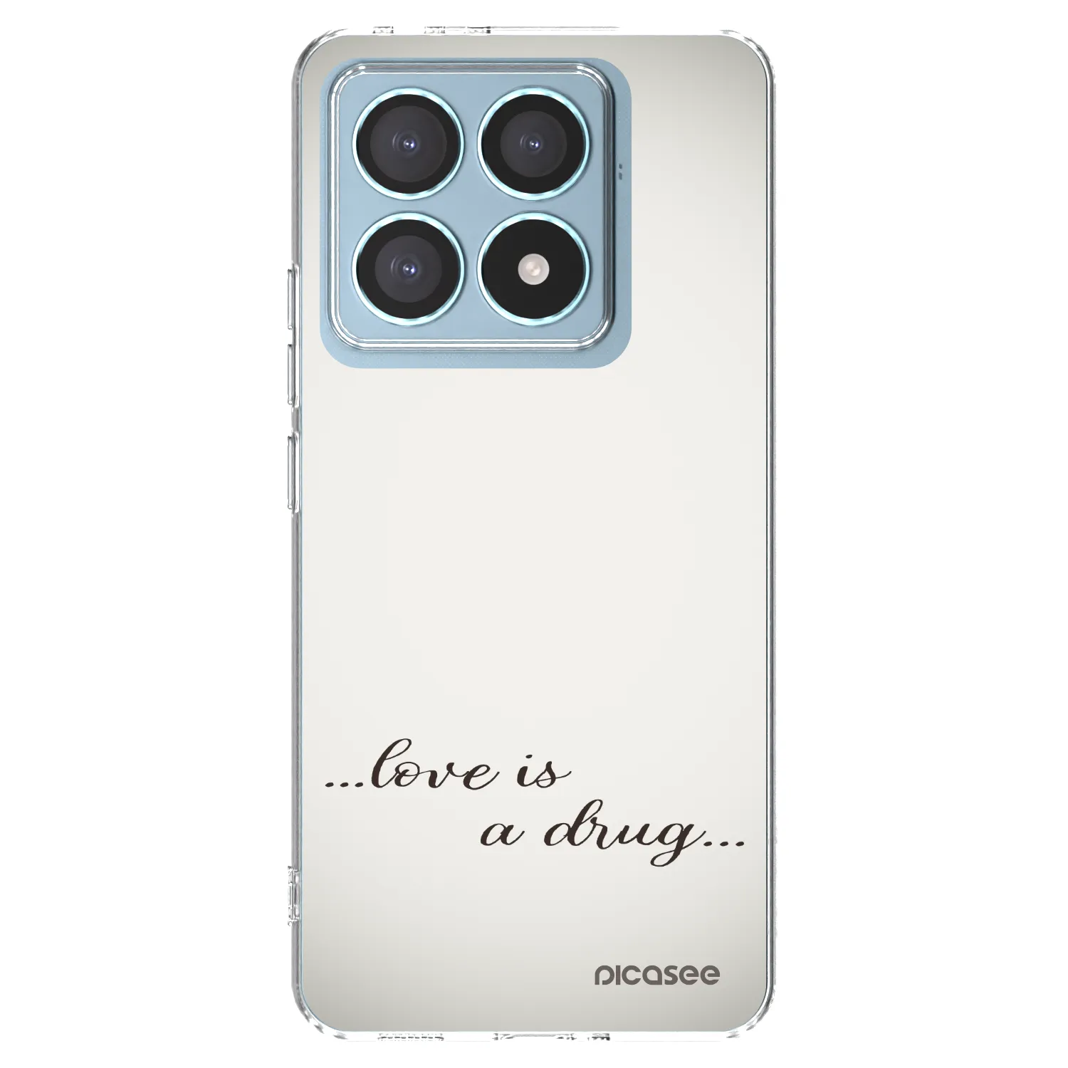 Picasee διαφανής θήκη σιλικόνης Xiaomi 14T Pro - Love is a drug