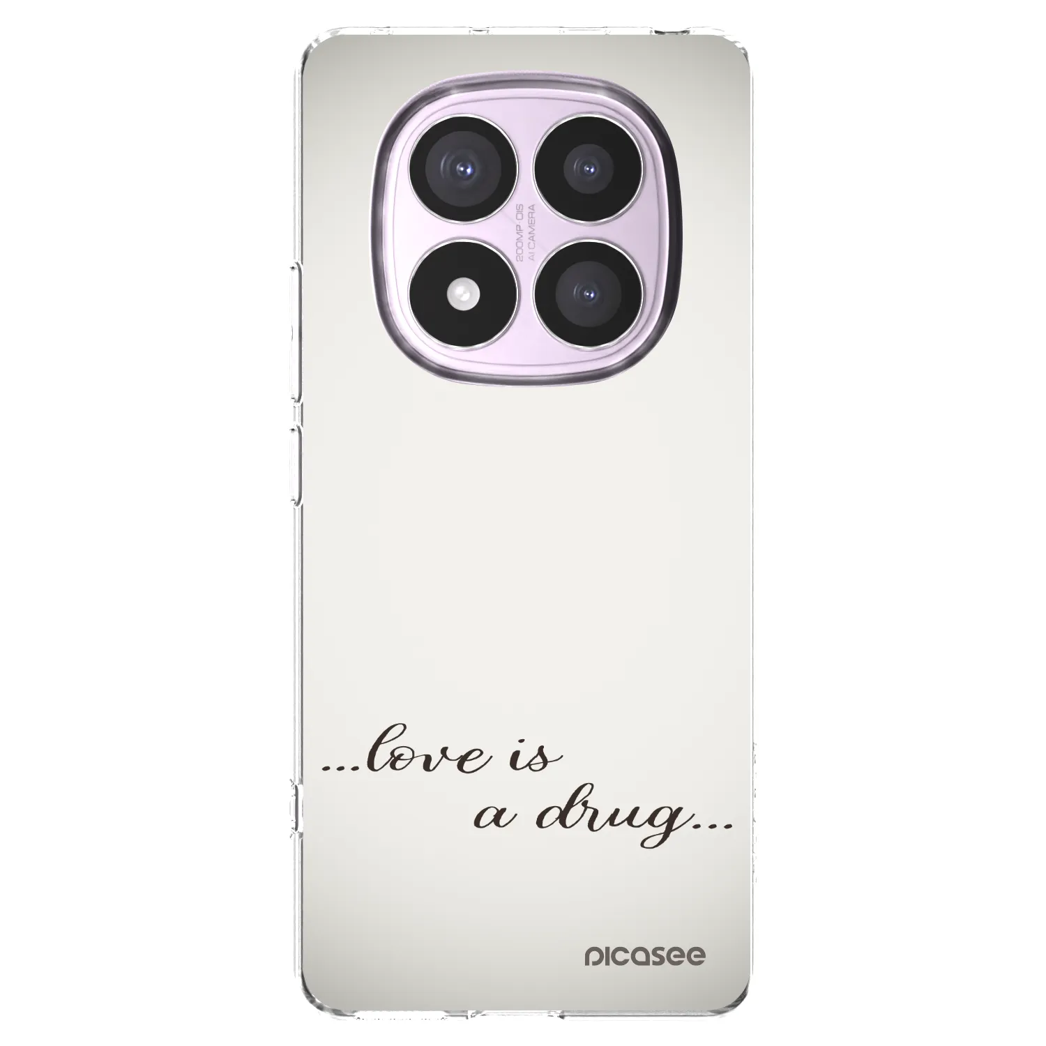 Picasee διαφανής θήκη σιλικόνης Xiaomi Redmi Note 14 Pro 5G - Love is a drug