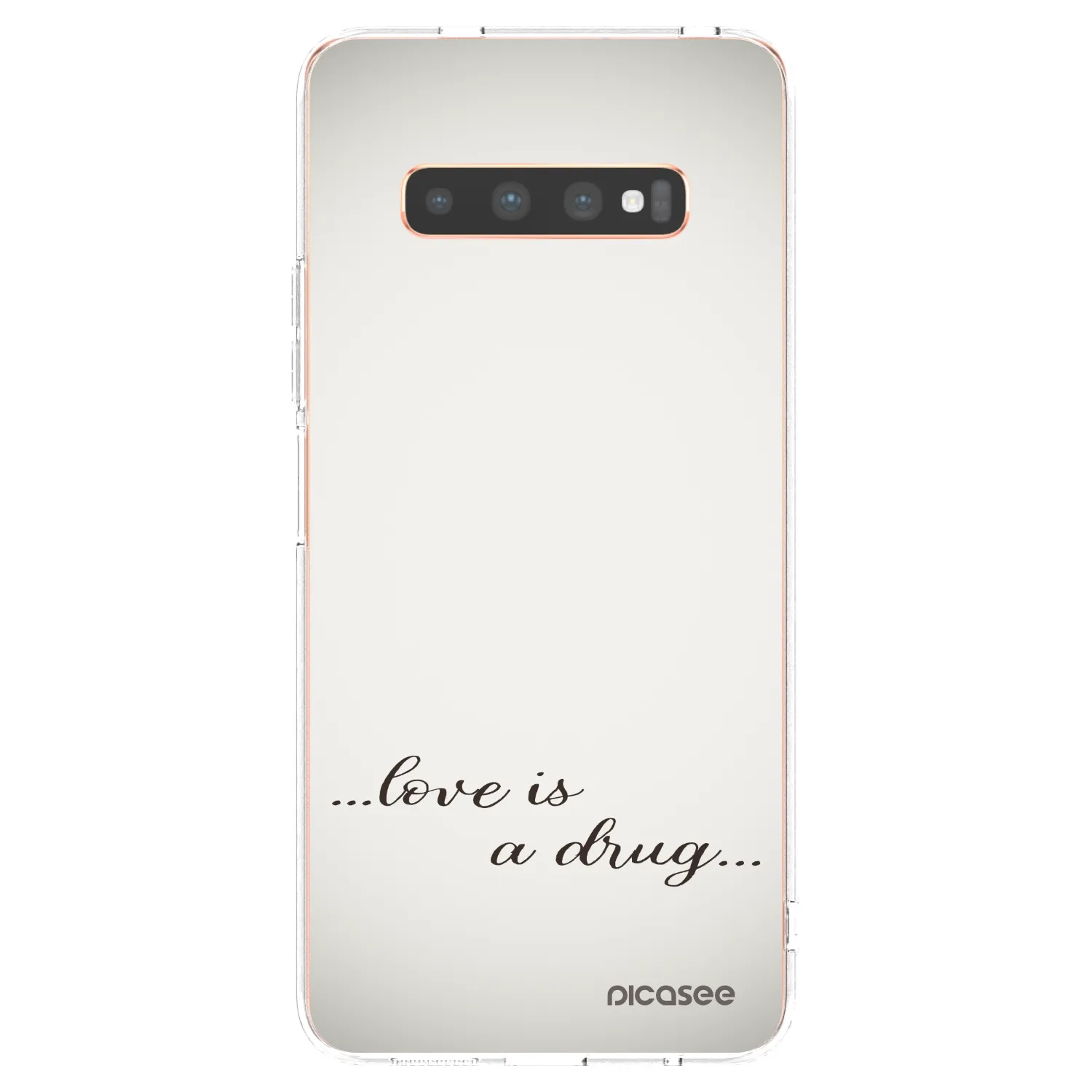 Picasee διαφανής θήκη σιλικόνης Samsung Galaxy S10 Plus G975 - Love is a drug