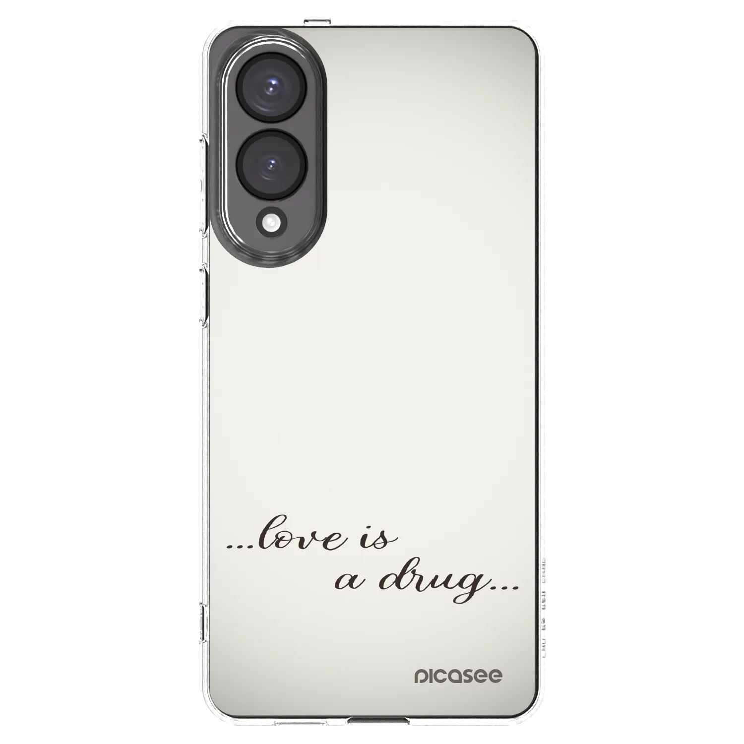 Picasee διαφανής θήκη σιλικόνης Samsung Galaxy S25 Edge 5G - Love is a drug