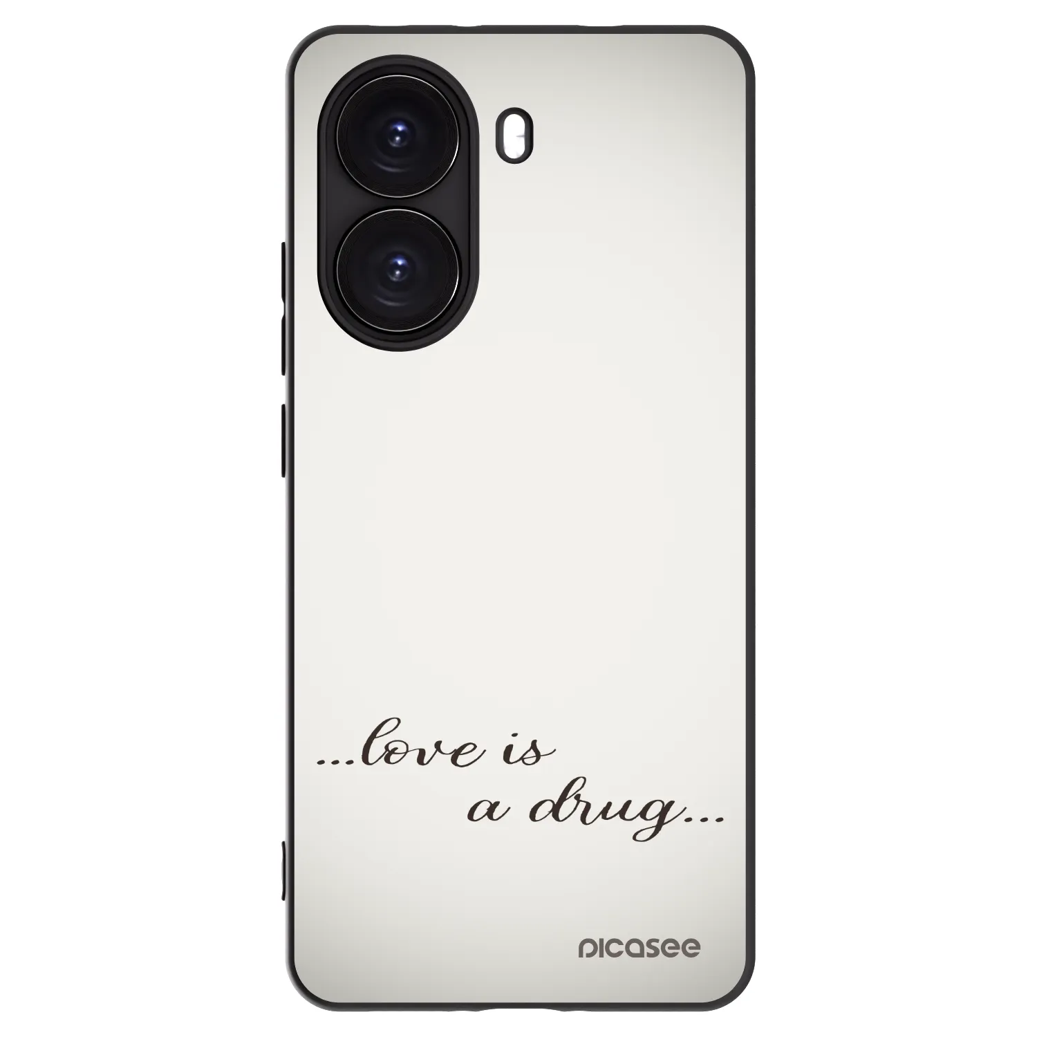 Picasee Μαύρη θήκη σιλικόνης για Xiaomi Poco X7 Pro 5G - Love is a drug