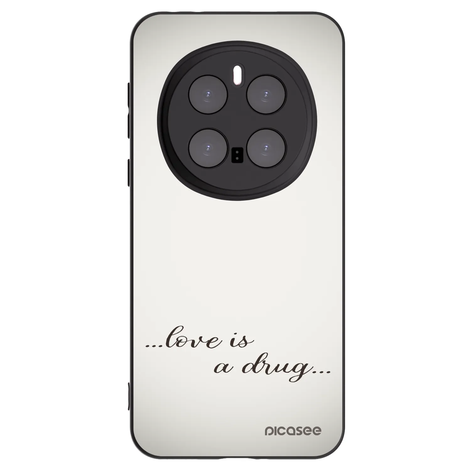 Picasee Μαύρη θήκη σιλικόνης για Honor Magic7 Pro 5G - Love is a drug
