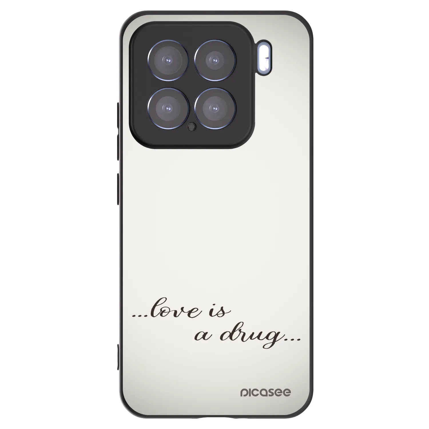 Picasee Μαύρη θήκη σιλικόνης για Xiaomi 15 - Love is a drug