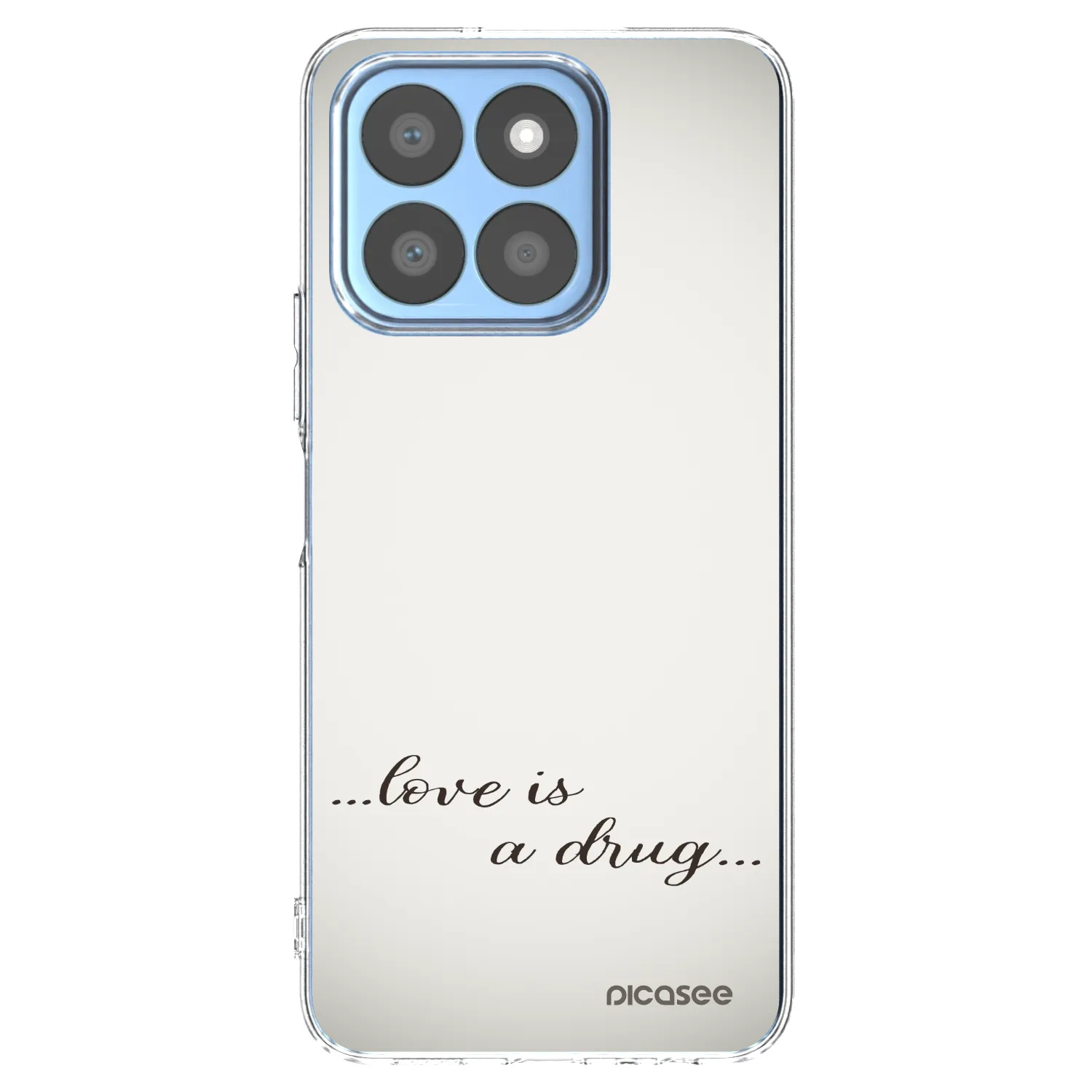 Picasee διαφανής θήκη σιλικόνης Honor X8c - Love is a drug
