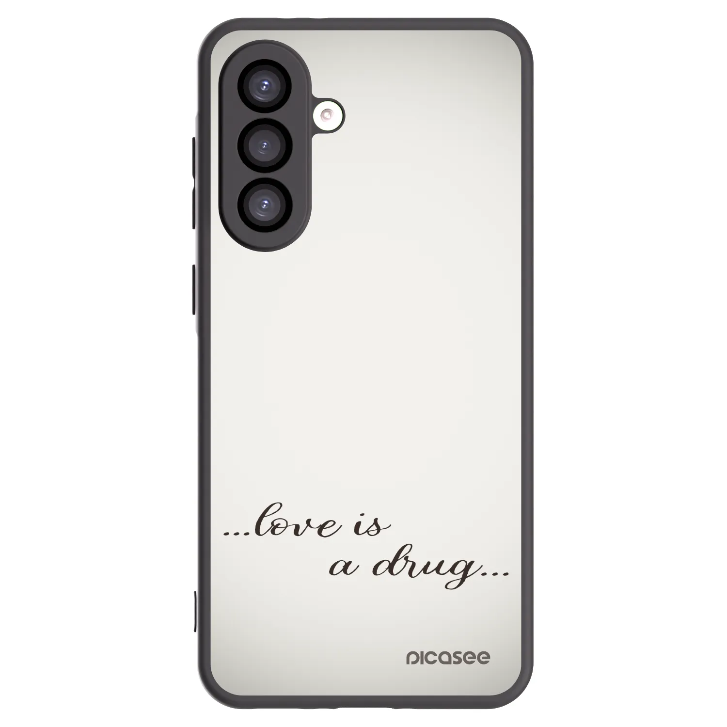 Picasee Μαύρη θήκη σιλικόνης για Samsung Galaxy A26 5G A266B - Love is a drug