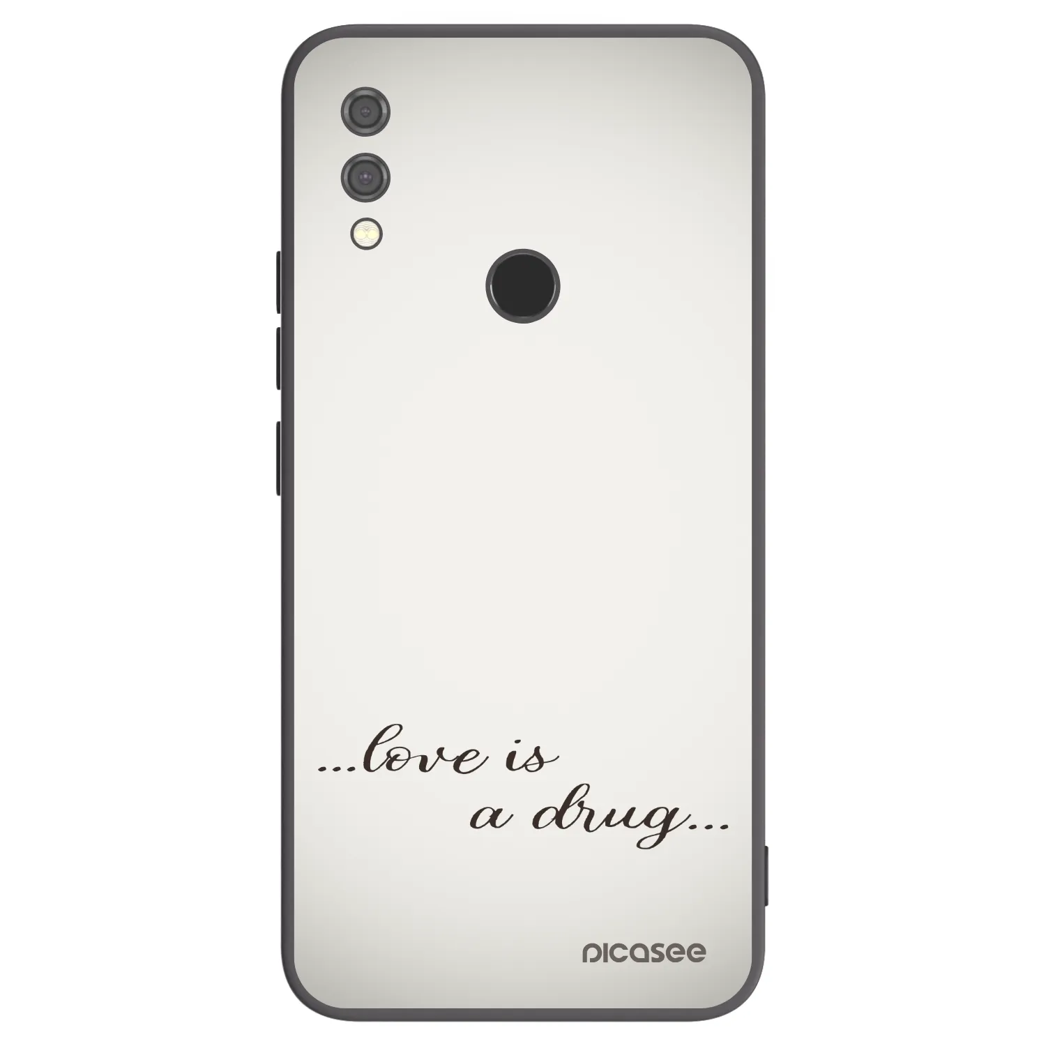 Picasee Μαύρη θήκη σιλικόνης για Xiaomi Redmi Note 7 - Love is a drug