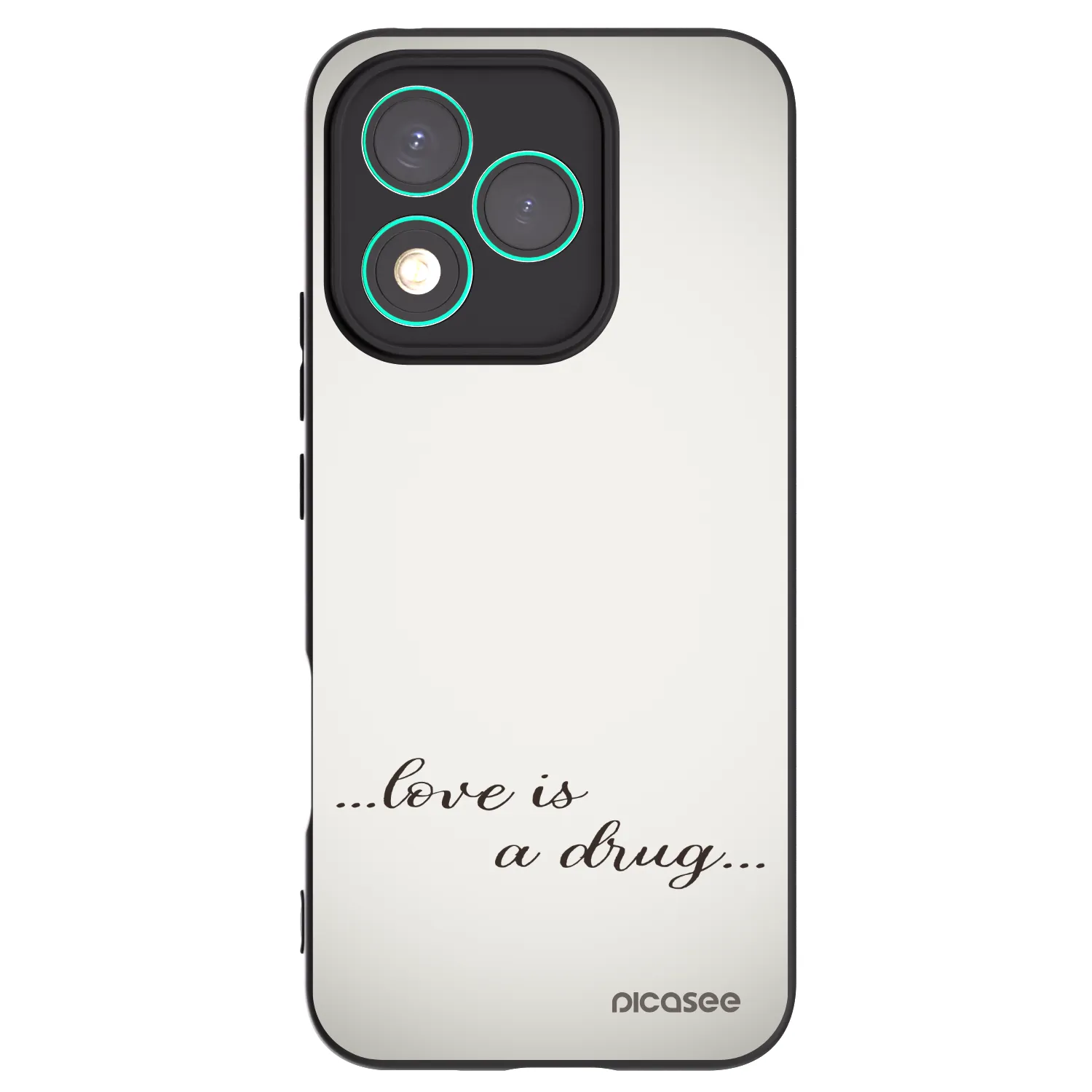 Picasee Μαύρη θήκη σιλικόνης για Honor 400 Lite 5G - Love is a drug