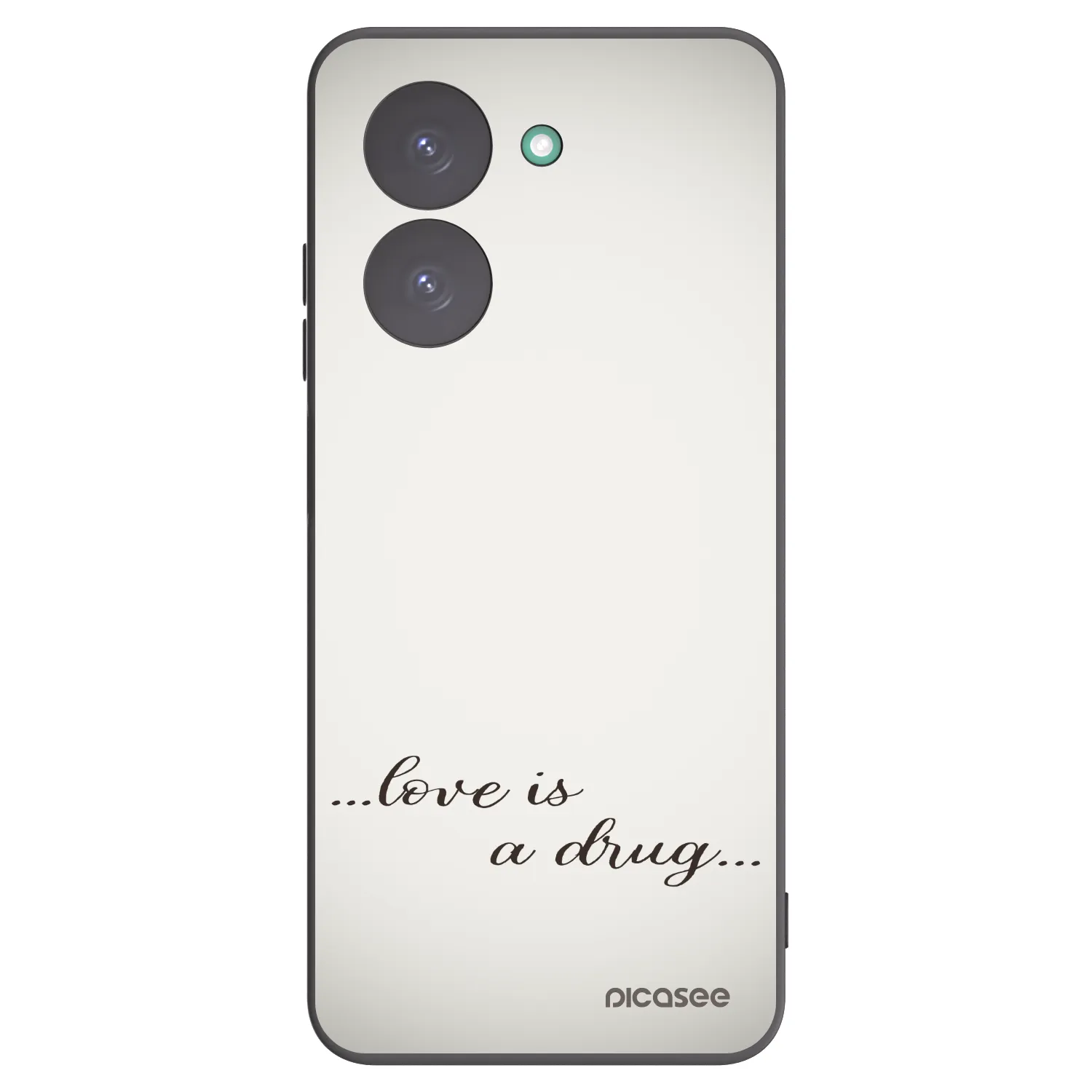 Picasee Μαύρη θήκη σιλικόνης για Xiaomi Redmi A5 - Love is a drug