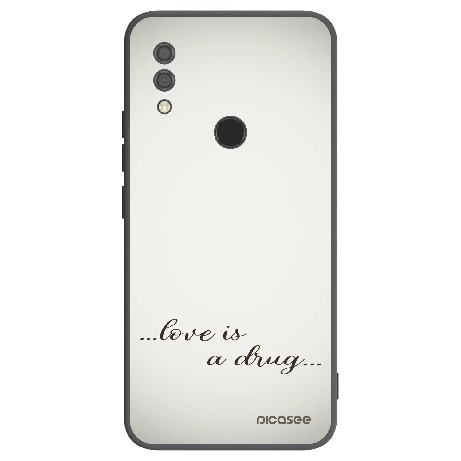 Picasee Μαύρη θήκη σιλικόνης για Xiaomi Redmi 7 - Love is a drug