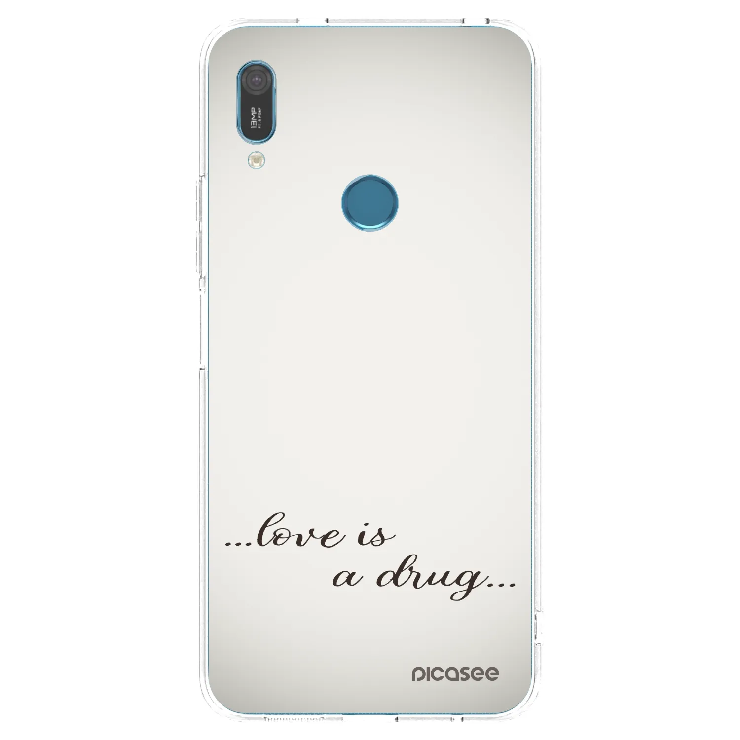 Picasee διαφανής θήκη σιλικόνης Huawei Y6 2019 - Love is a drug