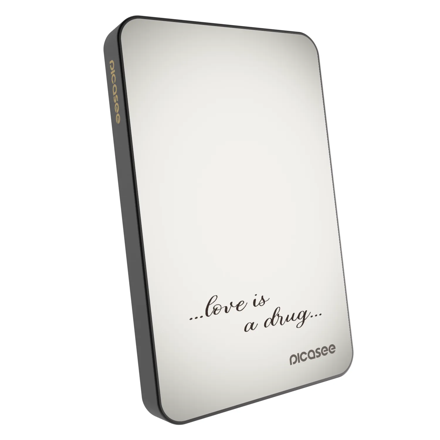 Picasee Powerbank με MagSafe 5 000 mAh Γκρί - Love is a drug