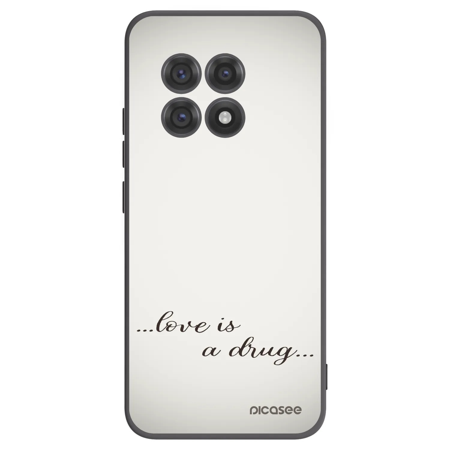 Picasee Μαύρη θήκη σιλικόνης για OnePlus 13R 5G - Love is a drug