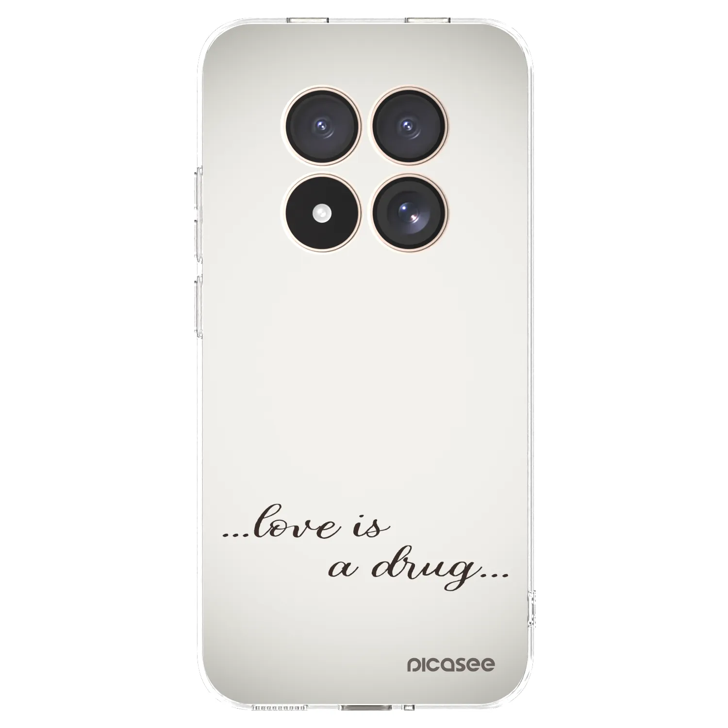 Picasee διαφανής θήκη σιλικόνης Xiaomi Redmi Note 15 Pro 4G - Love is a drug