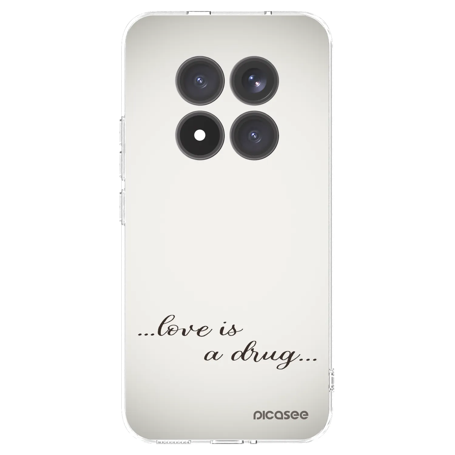 Picasee διαφανής θήκη σιλικόνης Xiaomi Redmi Note 15 Pro+ - Love is a drug