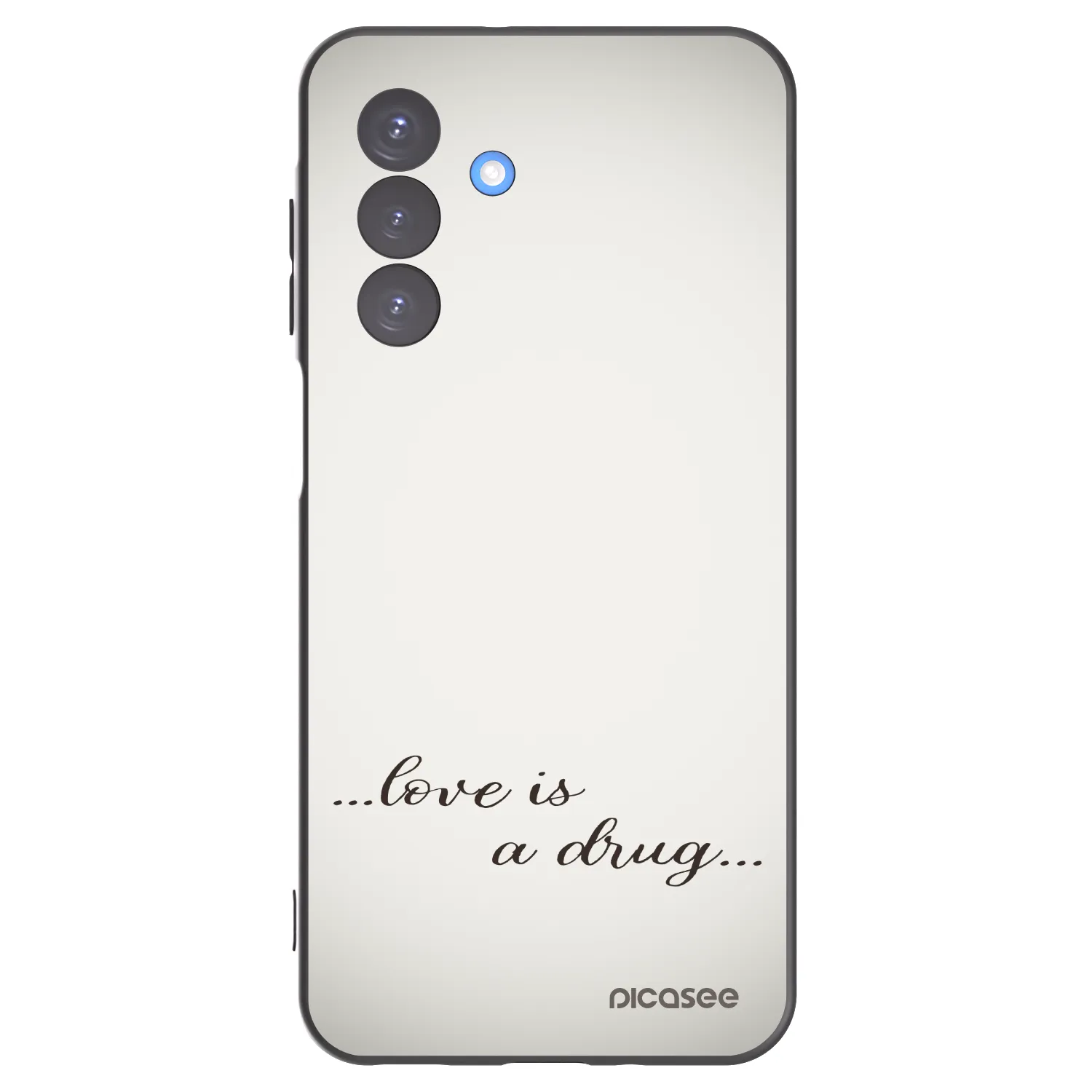 Picasee Μαύρη θήκη σιλικόνης για Samsung Galaxy A17 5G - Love is a drug