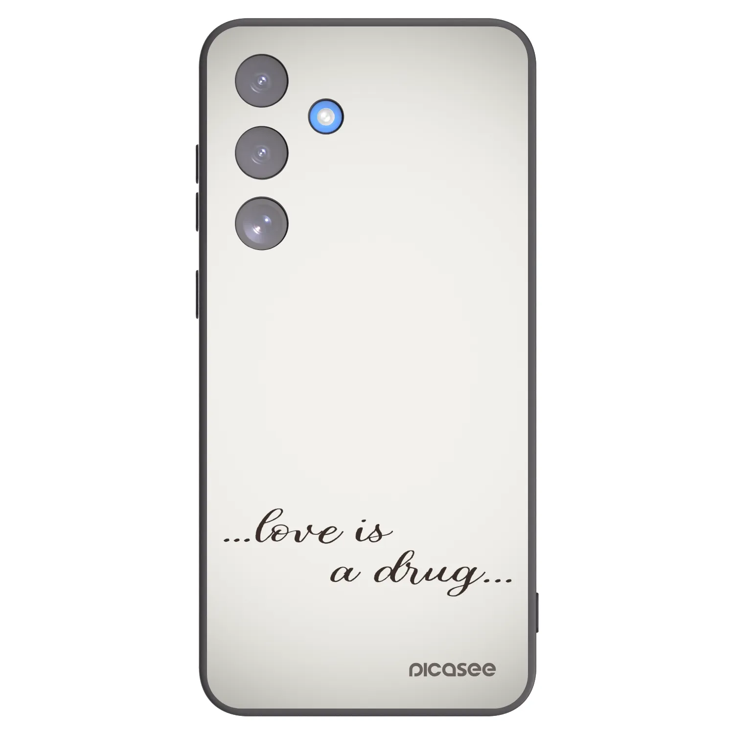 Picasee Μαύρη θήκη σιλικόνης για Samsung Galaxy S25 FE 5G - Love is a drug