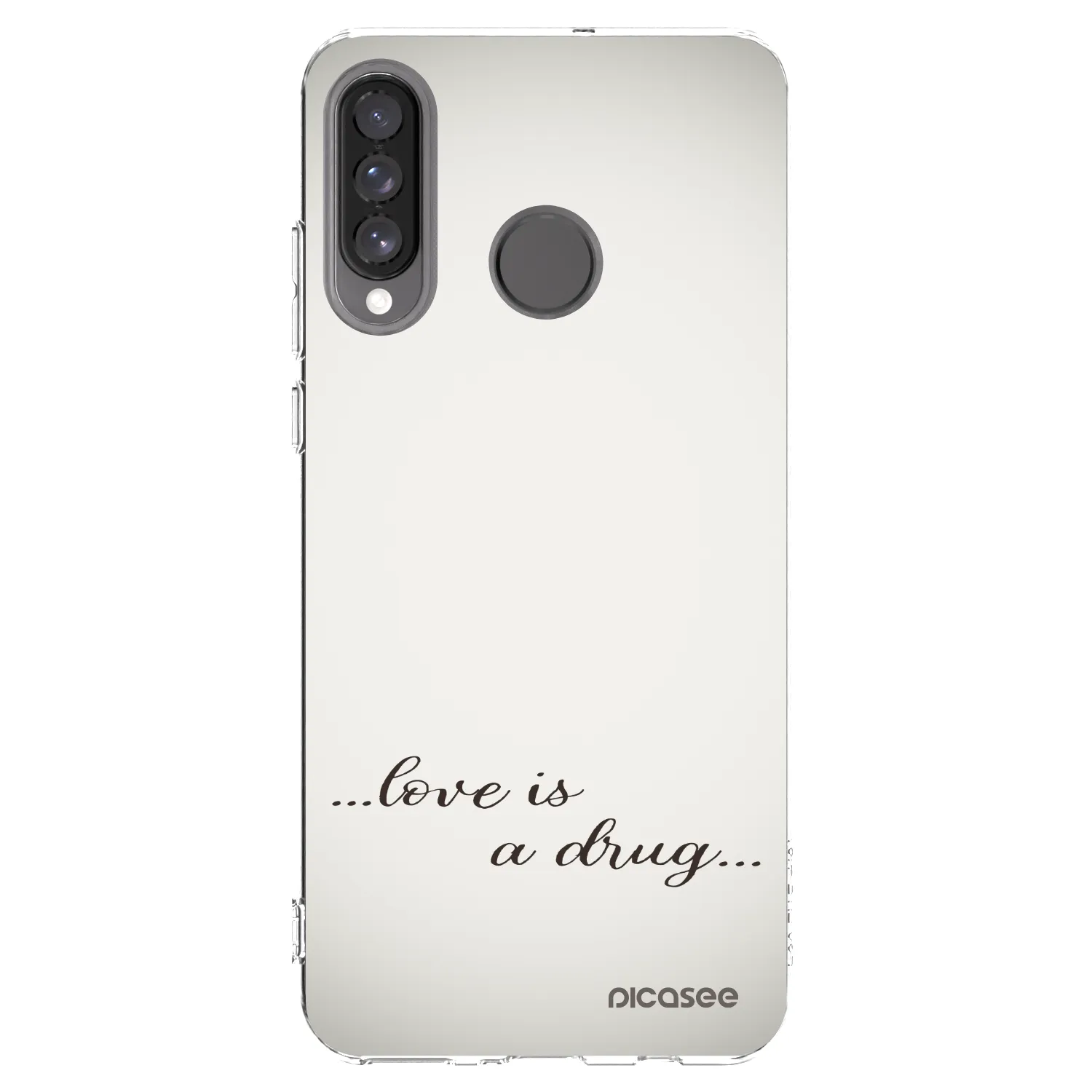 Picasee διαφανής θήκη σιλικόνης Huawei P30 Lite - Love is a drug
