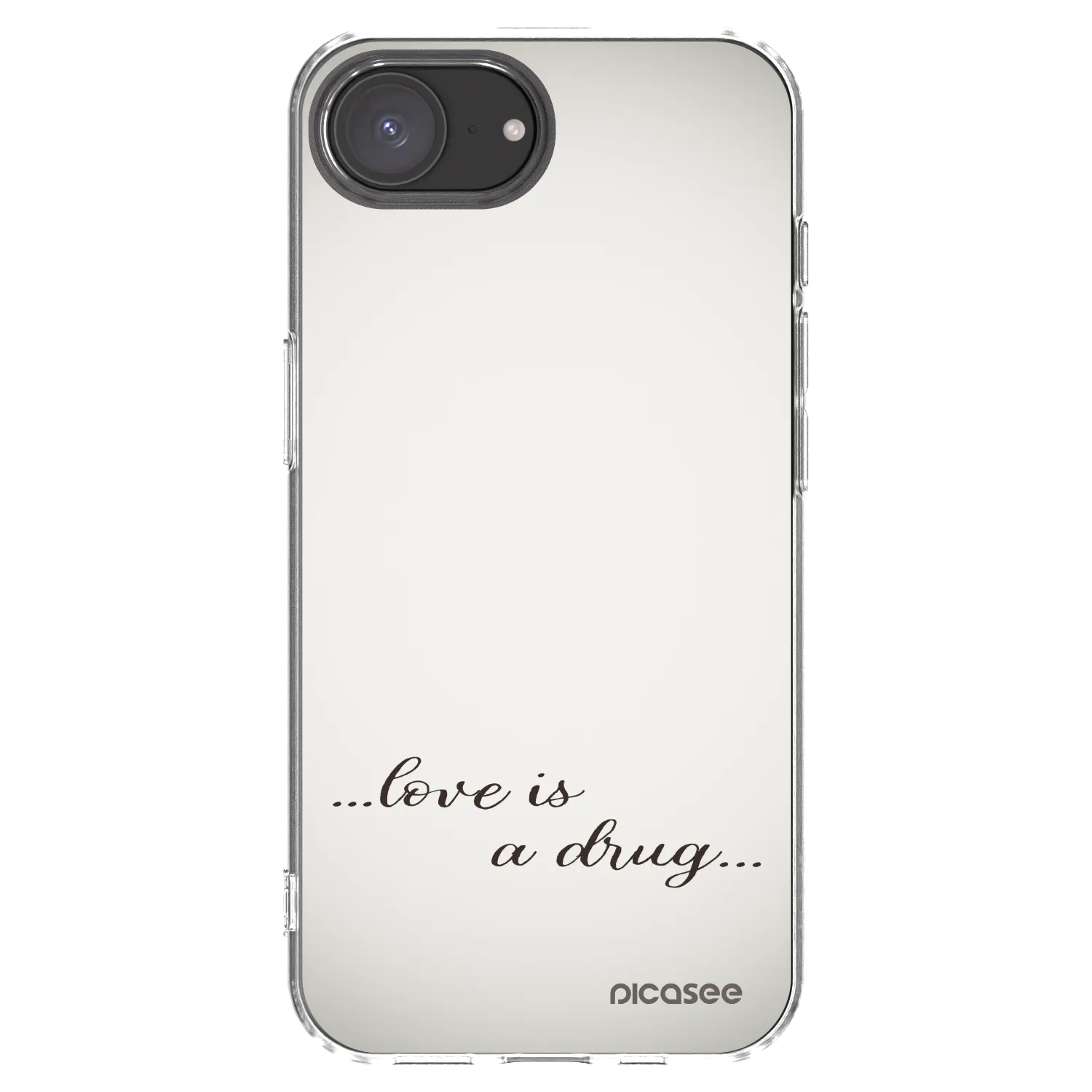 Picasee διαφανής θήκη σιλικόνης Apple iPhone 17e - Love is a drug