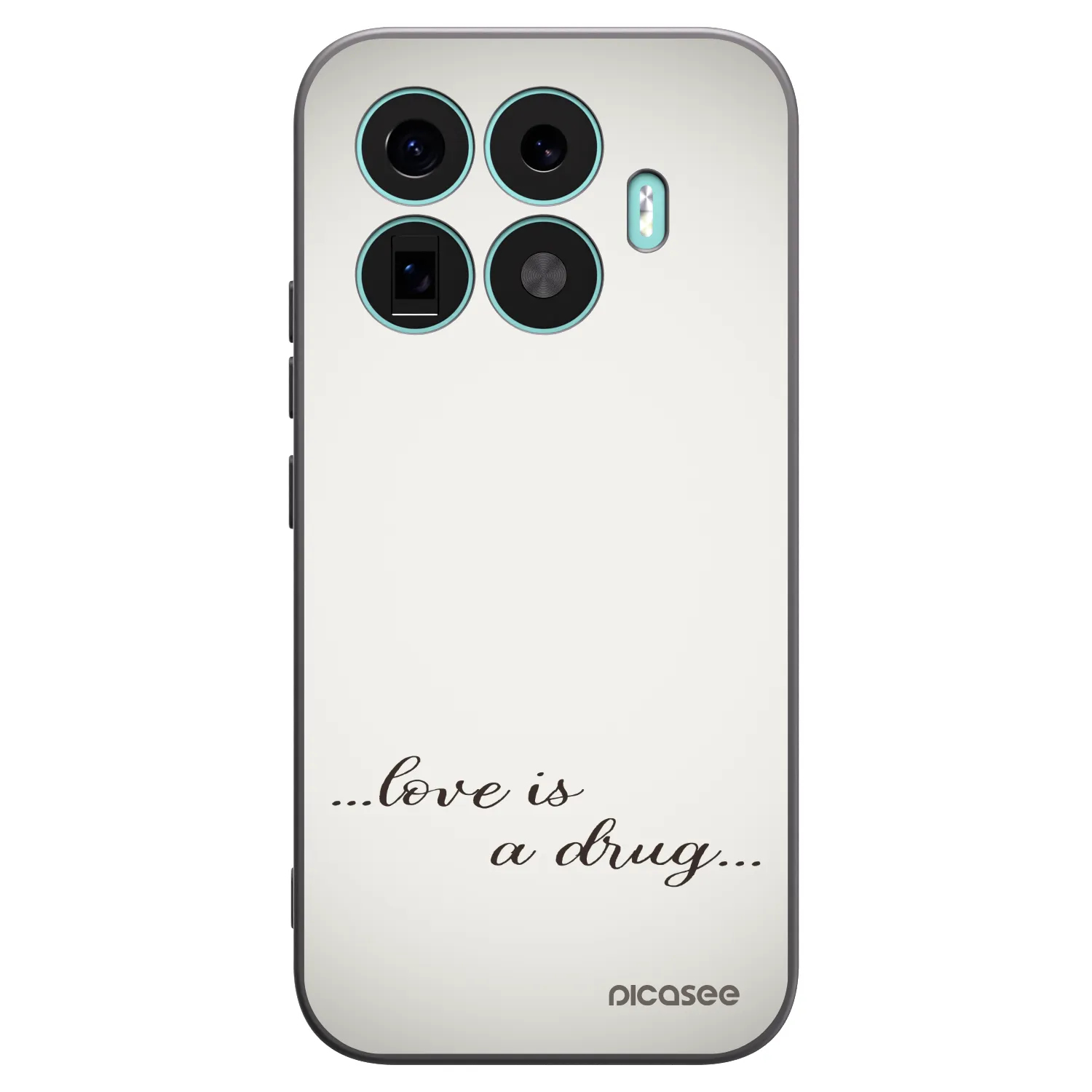 Picasee Μαύρη θήκη σιλικόνης για Xiaomi 17T - Love is a drug