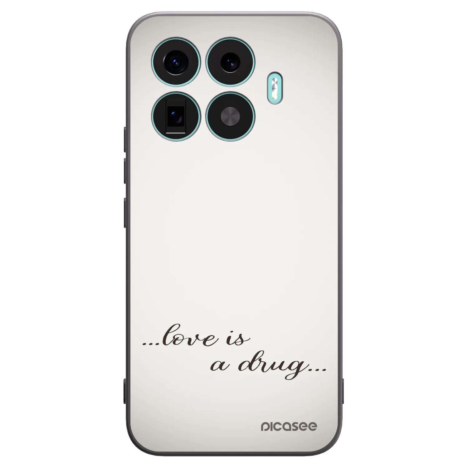 Picasee Μαύρη θήκη σιλικόνης για Xiaomi 17T Pro - Love is a drug