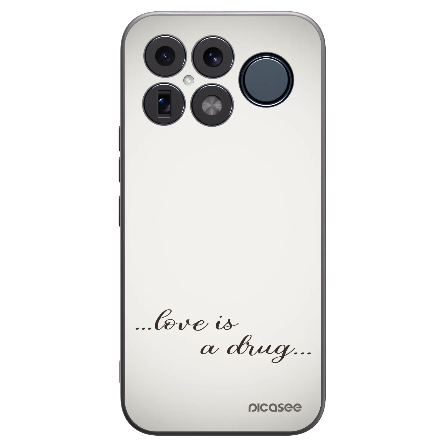 Picasee Μαύρη θήκη σιλικόνης για Xiaomi Poco F8 Ultra - Love is a drug