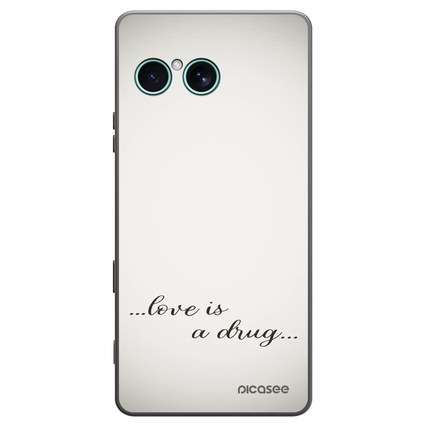 Picasee Μαύρη θήκη σιλικόνης για Sony Xperia 10 VII - Love is a drug