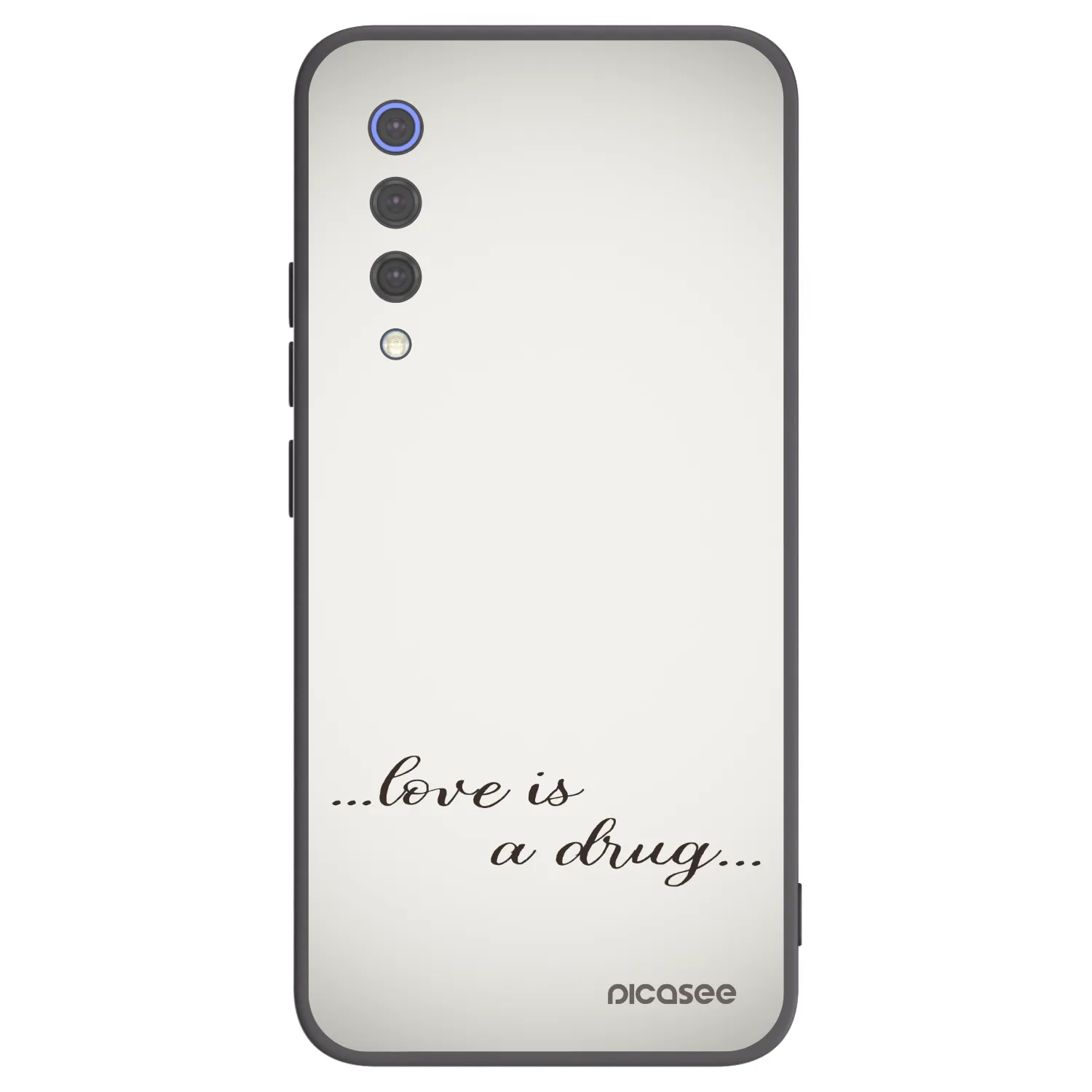 Picasee Μαύρη θήκη σιλικόνης για Xiaomi Mi 9 SE - Love is a drug