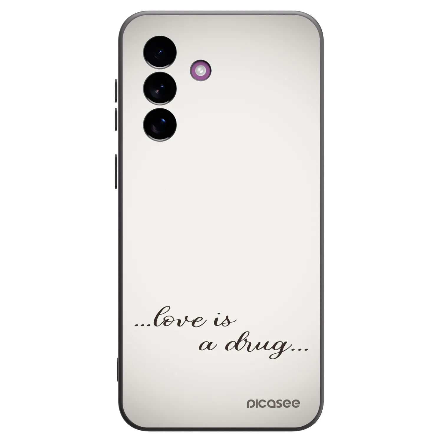 Picasee Μαύρη θήκη σιλικόνης για Samsung Galaxy A37 - Love is a drug
