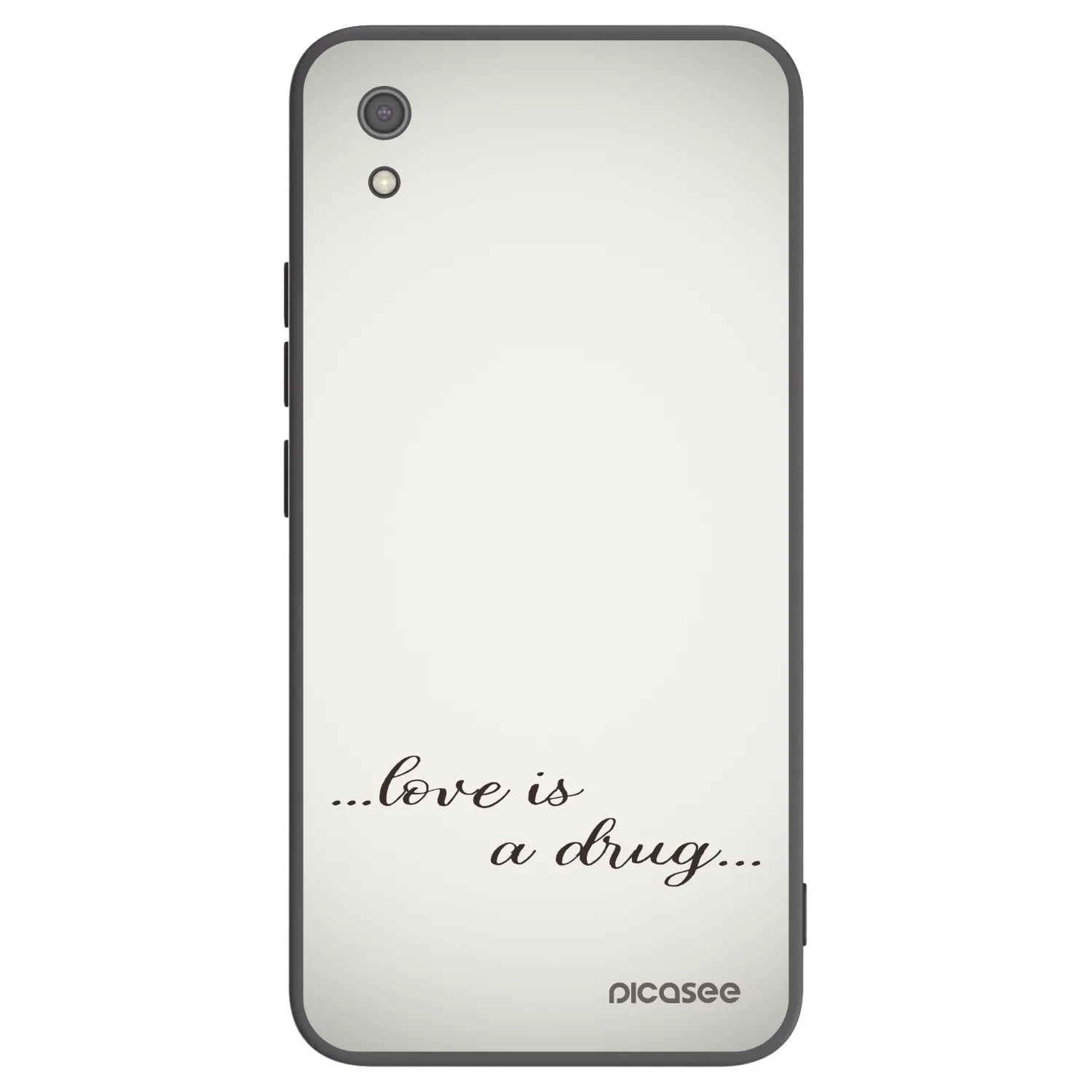 Picasee Μαύρη θήκη σιλικόνης για Xiaomi Redmi 7A - Love is a drug