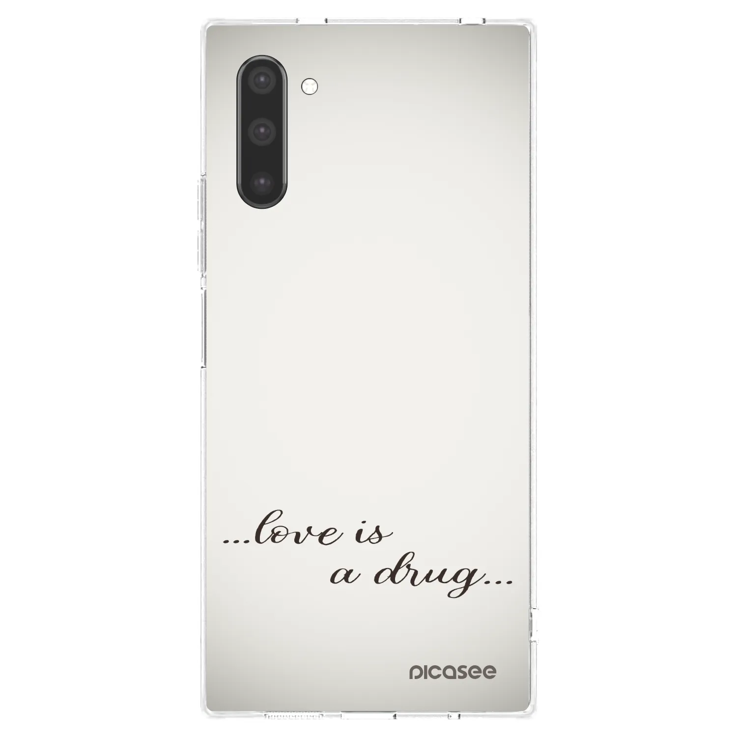 Picasee διαφανής θήκη σιλικόνης Samsung Galaxy Note 10 N970F - Love is a drug