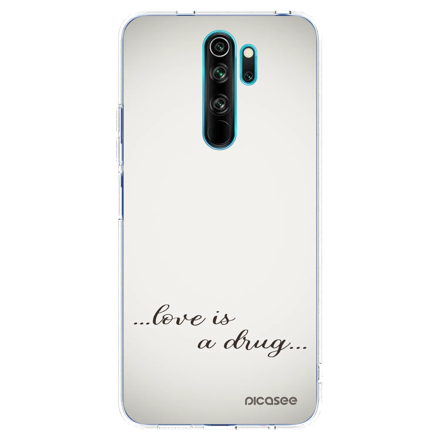 Picasee διαφανής θήκη σιλικόνης Xiaomi Redmi Note 8 Pro - Love is a drug